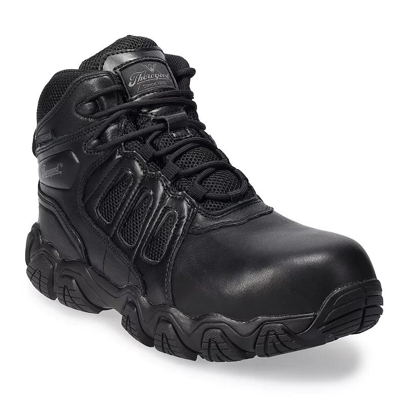 Thorogood Crosstrex Side Zip Men's Waterproof Composite-Toe Work Boots, Size: 10 Wide, Black Product Image