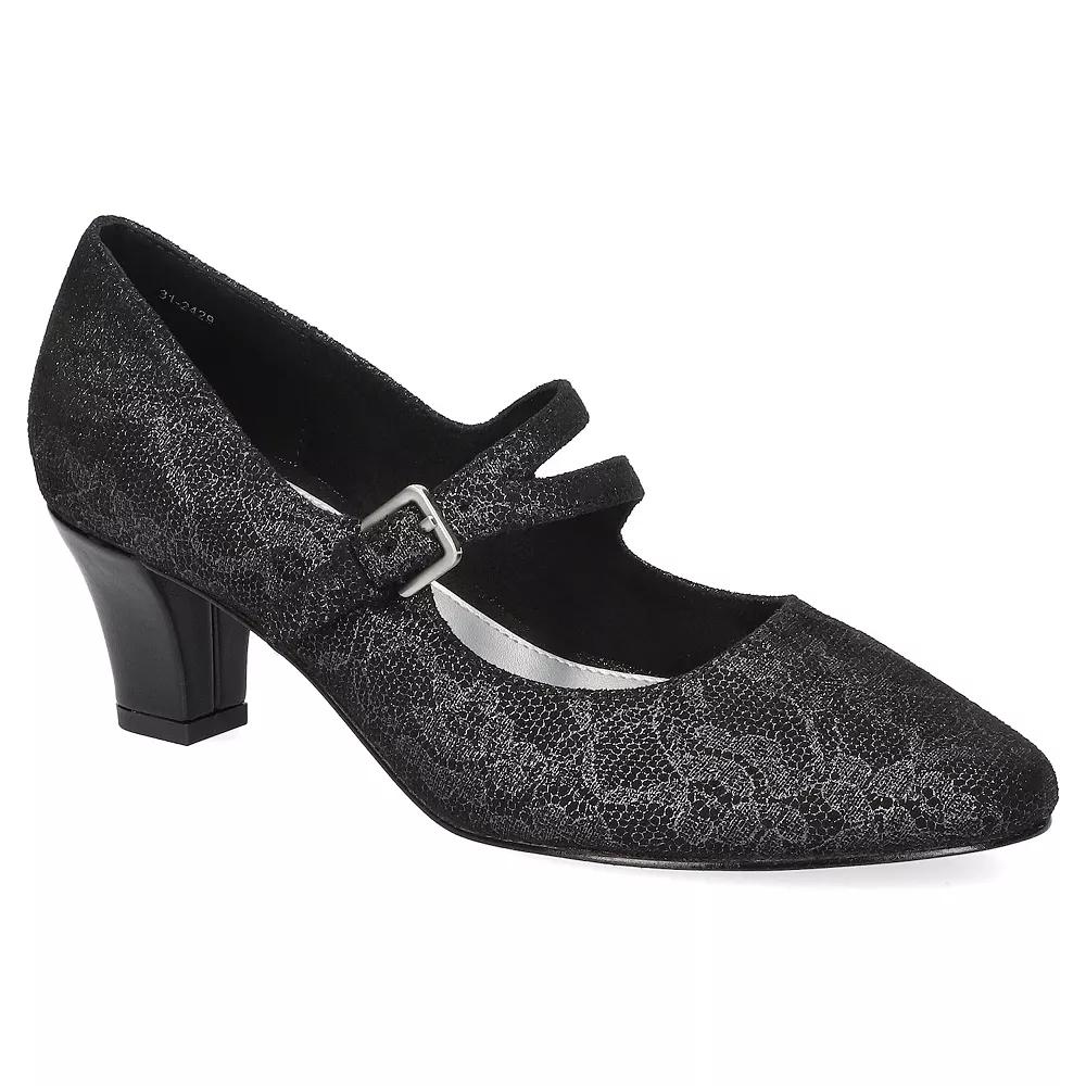 Women's Meryl by Easy Street Asymmetrical Mary Jane Pumps,  Product Image