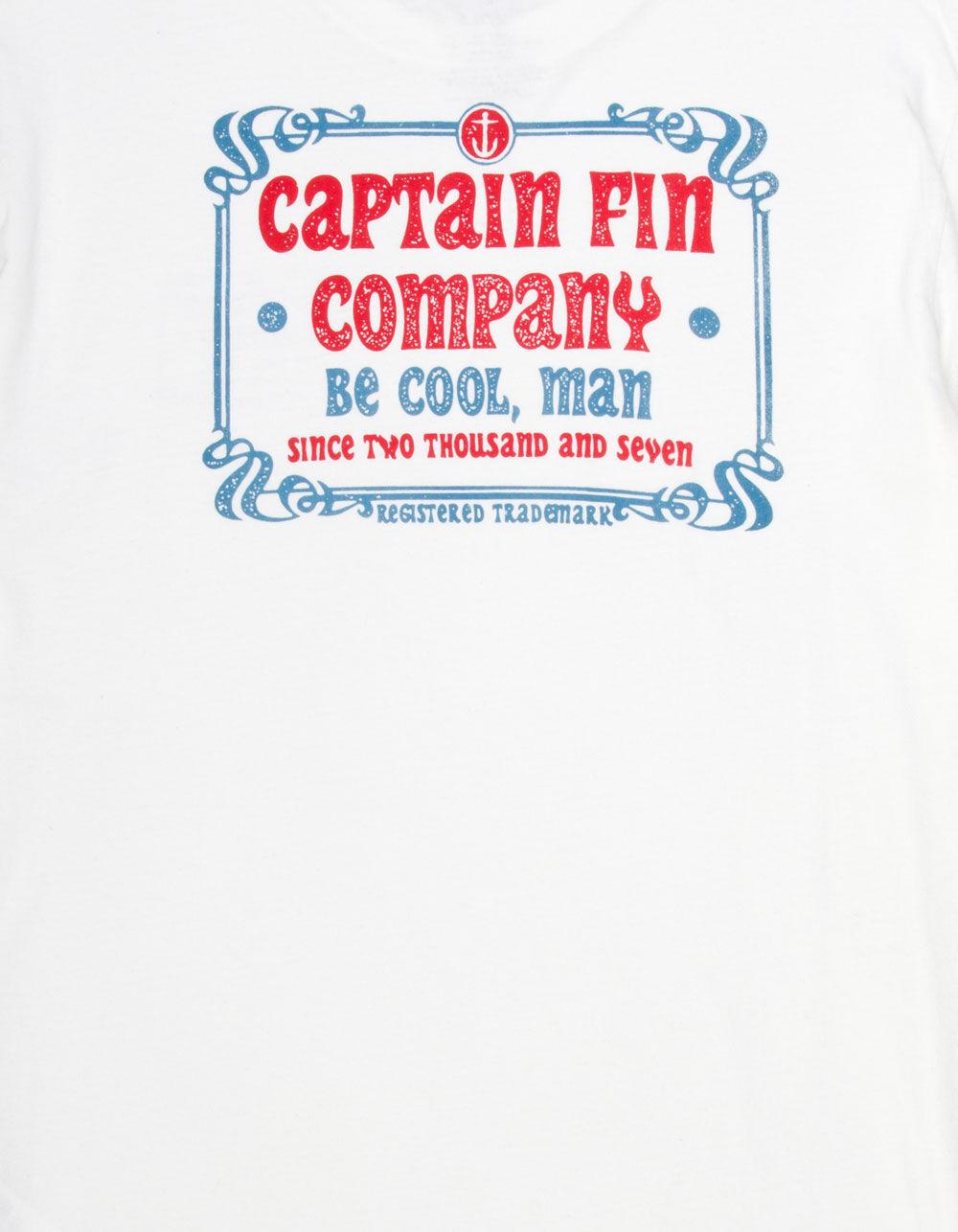 CAPTAIN FIN Drainpipes Logo Mens Tee - OFF WHITE Product Image