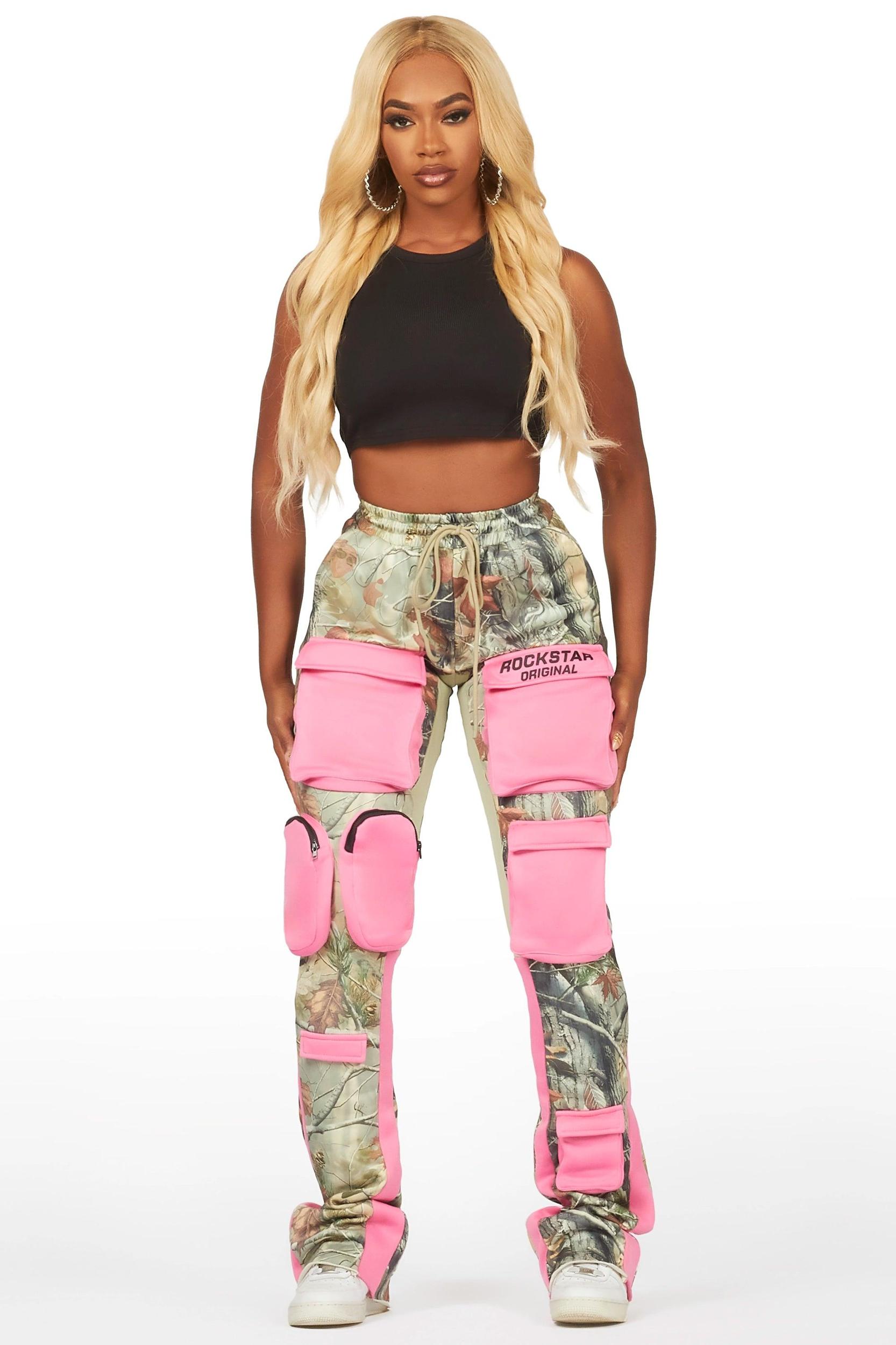 Norika Tree Camo Stacked Track Pant Female Product Image