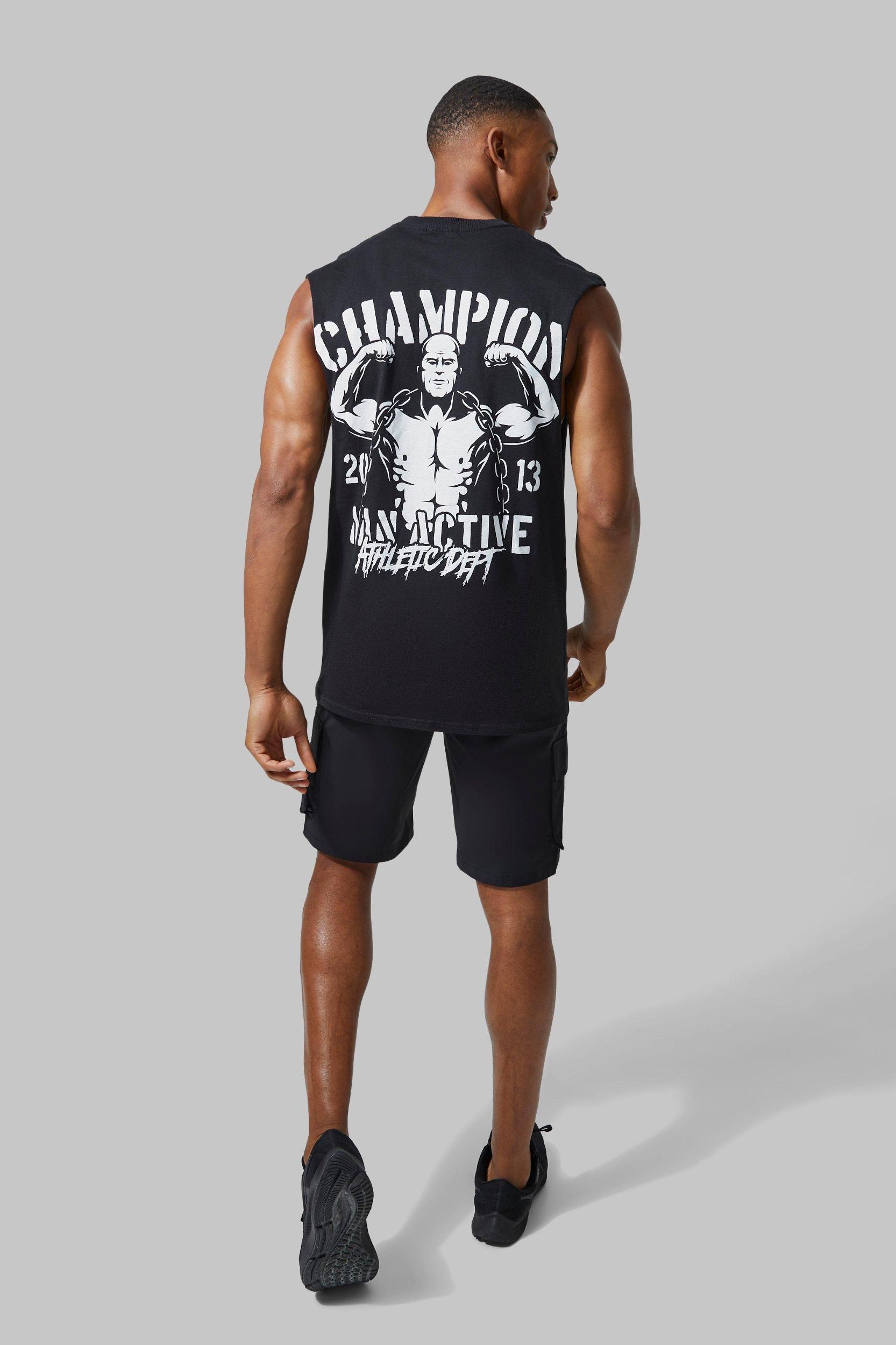 Man Active Champion Vest | boohooMAN USA Product Image