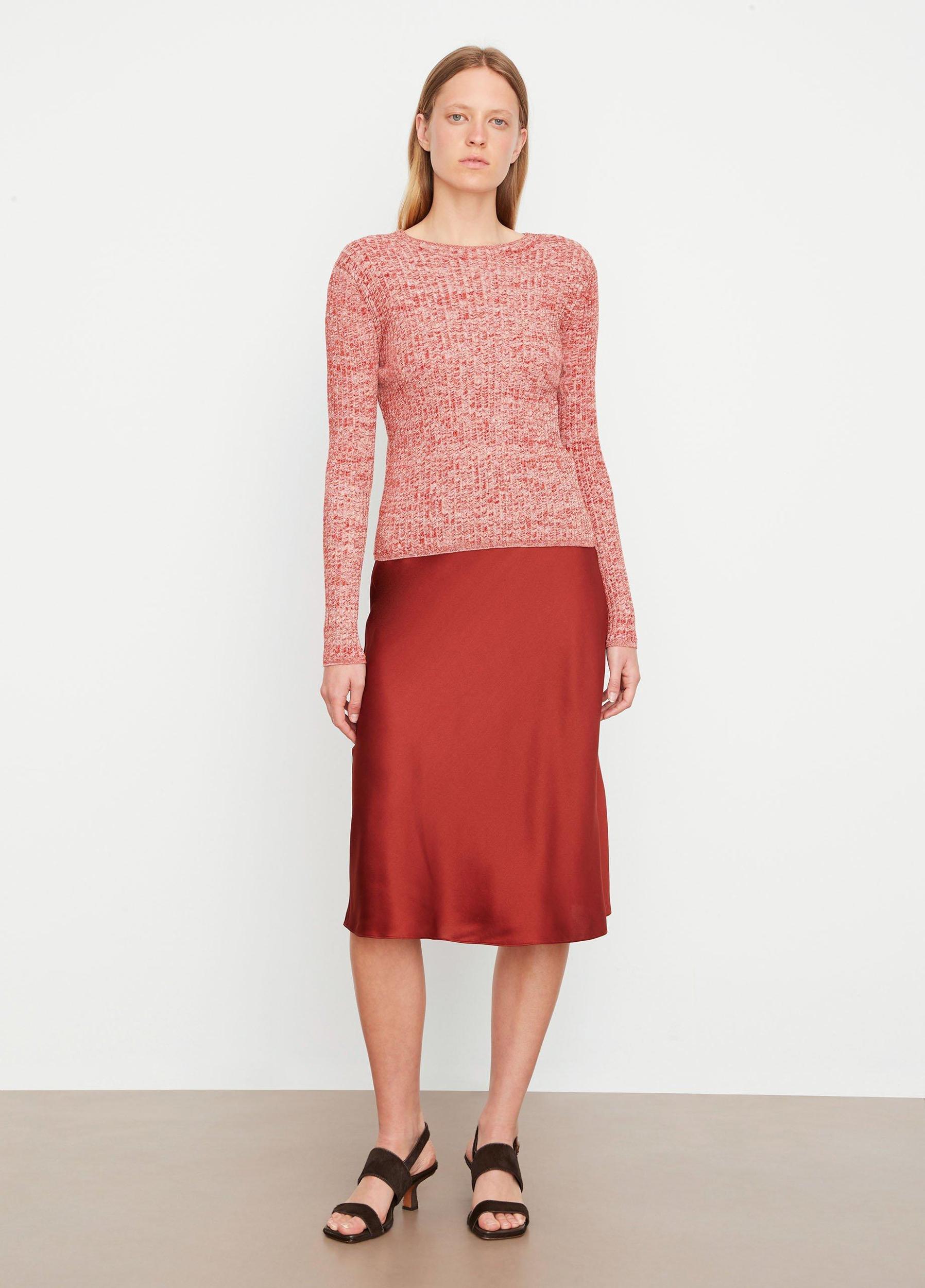 Marled Wool-Cotton Sweater Product Image