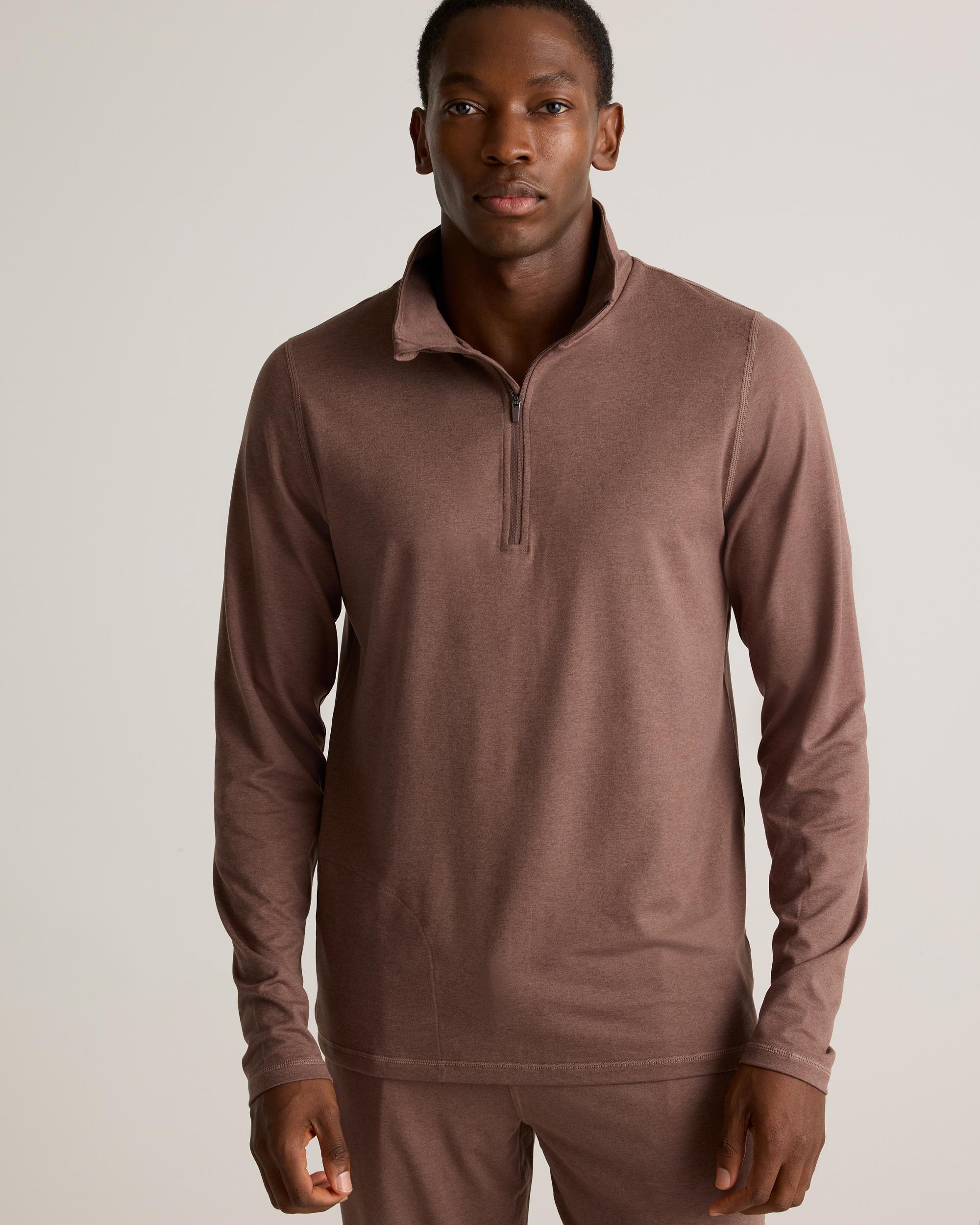 Quince | Men's Flowknit Performance Half-Zip Recycled Polyester Product Image