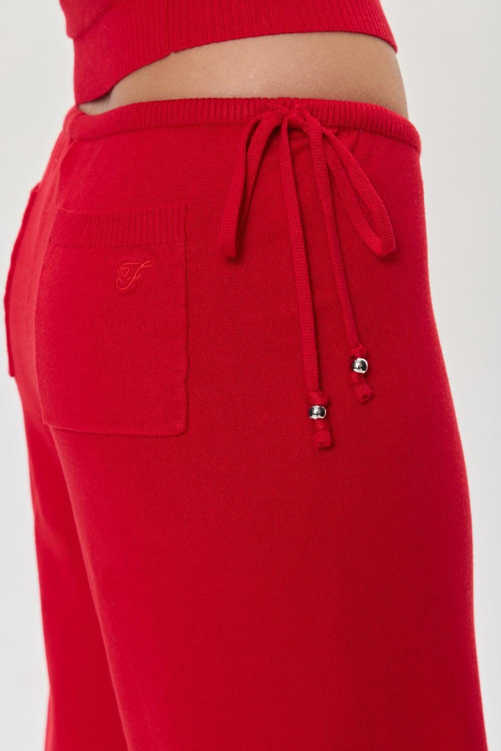 Breeze Low Rise Knit Pants - Heartstrings Product Image