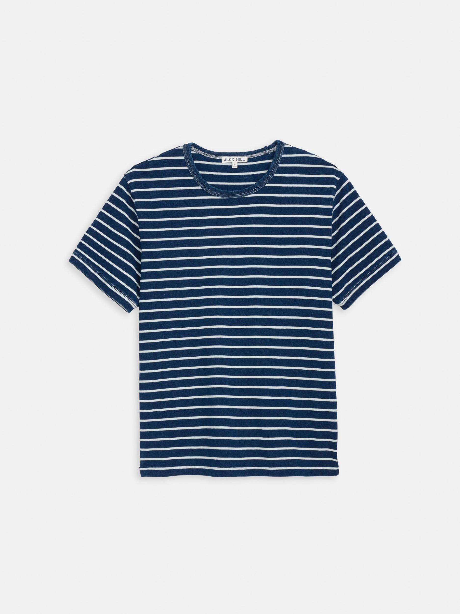 Lucas Polo In Indigo Stripe Product Image