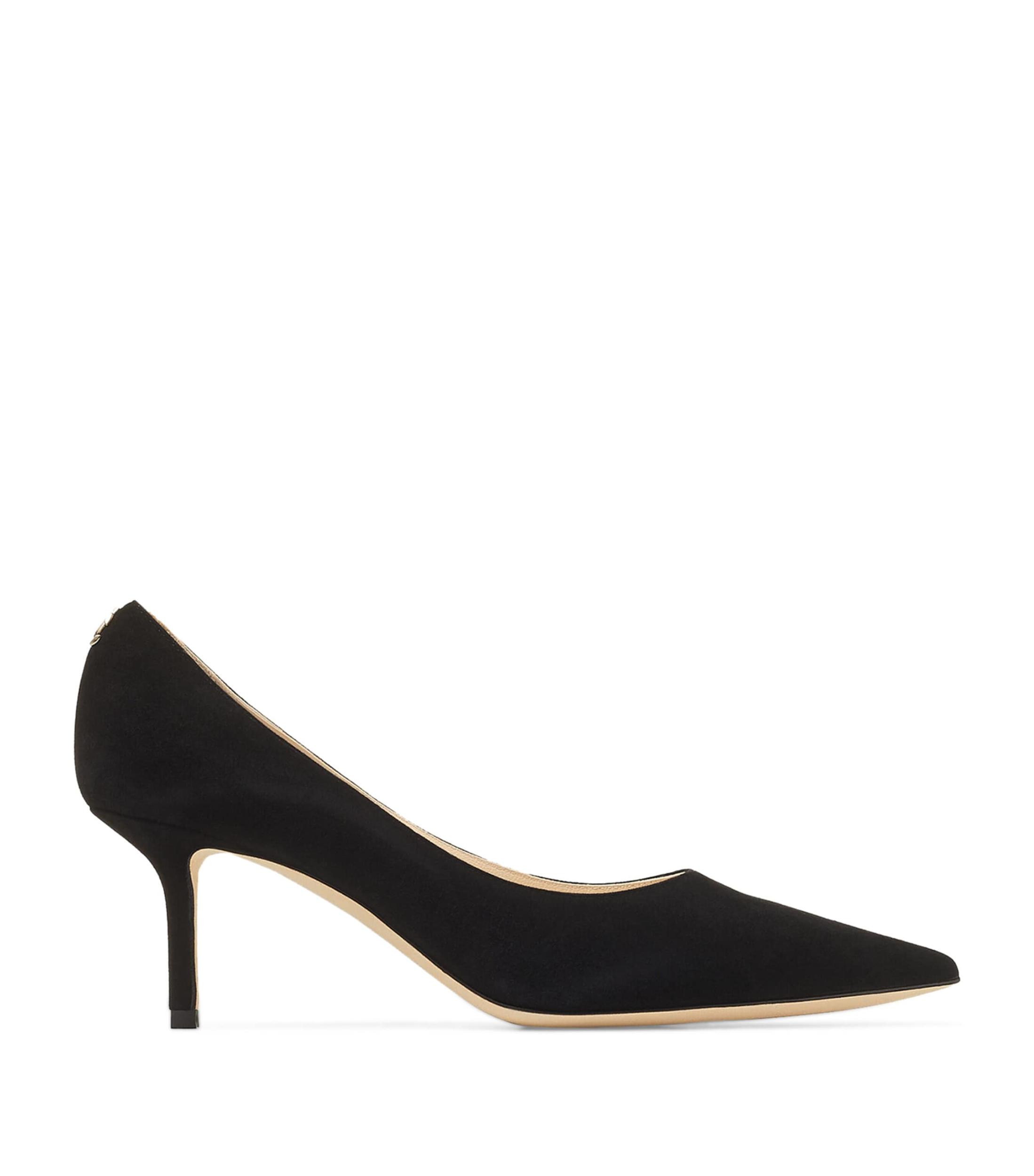 JIMMY CHOO Dark Brown Suede Pumps In Black Product Image