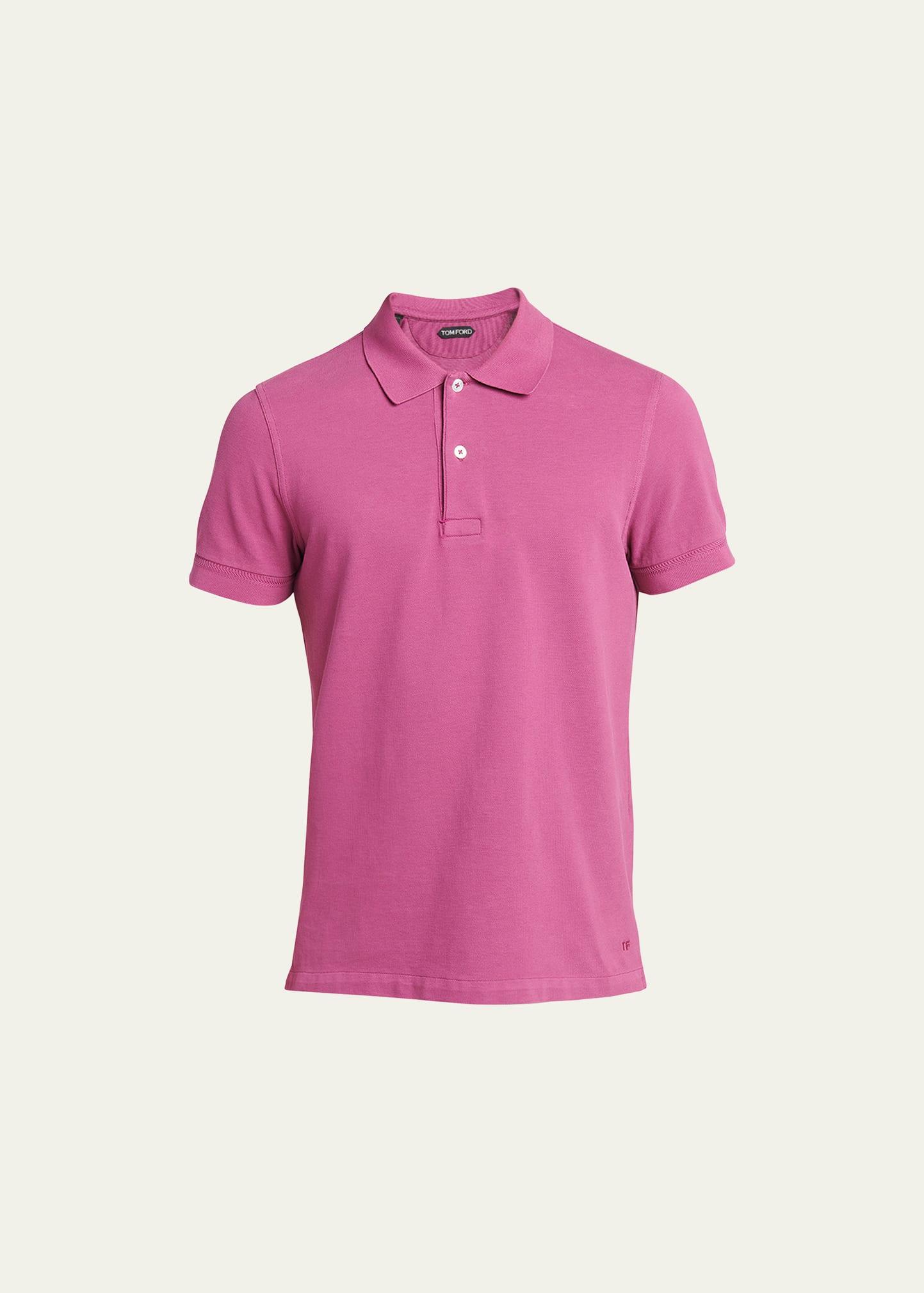 Mens Cotton Pique Polo Shirt Product Image