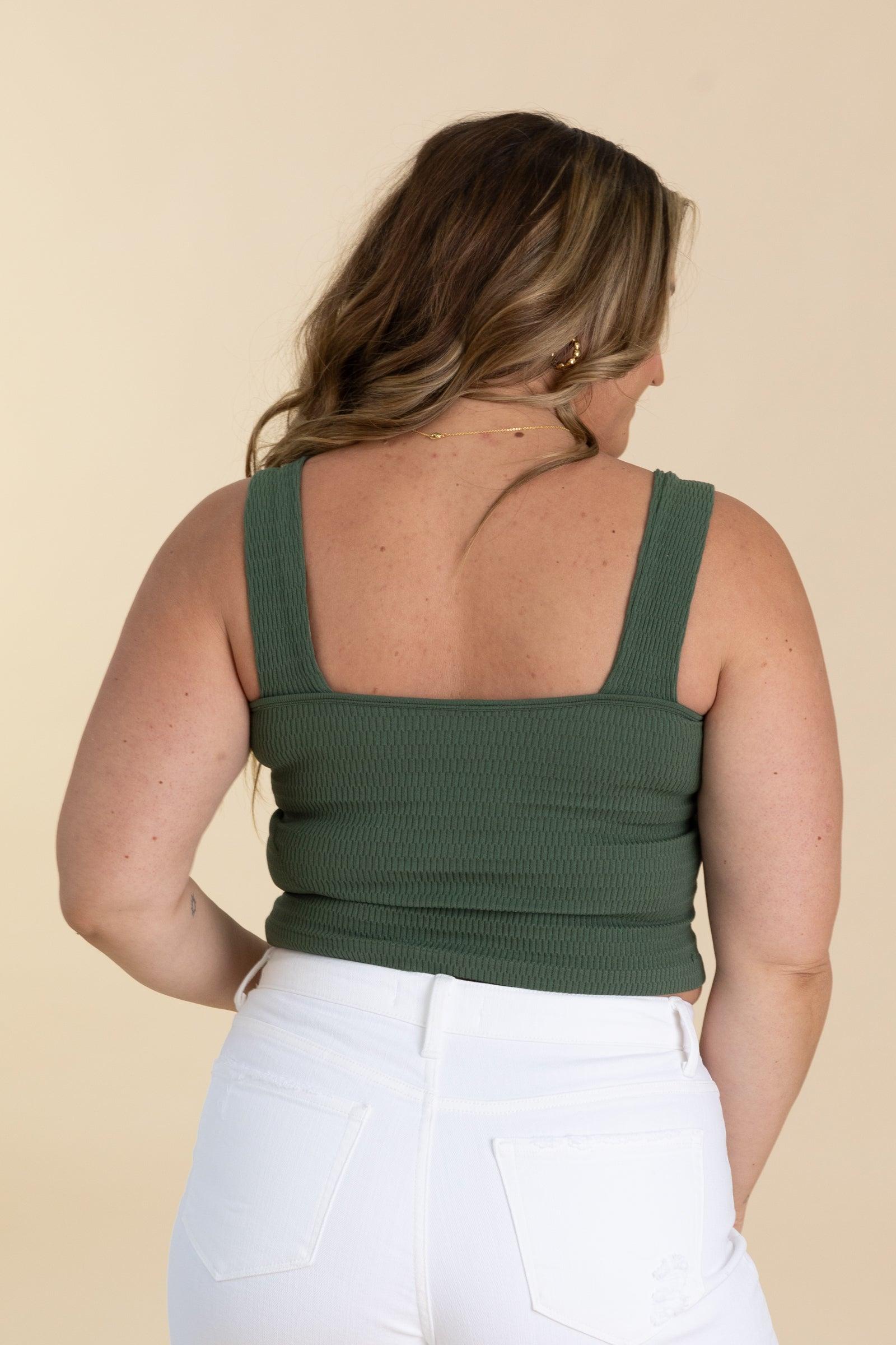 Seamless Textured Crop Tank Product Image