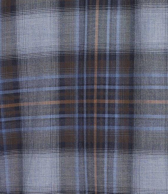 Hart Schaffner Marx The Reserve Collection Long Sleeve Large Plaid Heather Woven Shirt Product Image