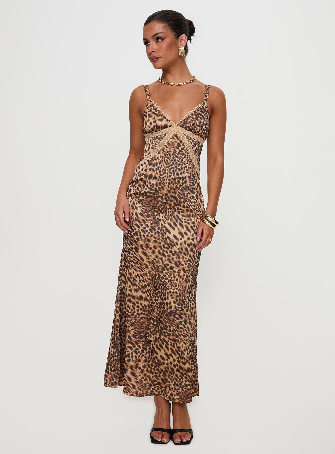 Sanctuary Maxi Dress Leopard Product Image