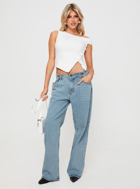 Karre Off The Shoulder Top White Product Image