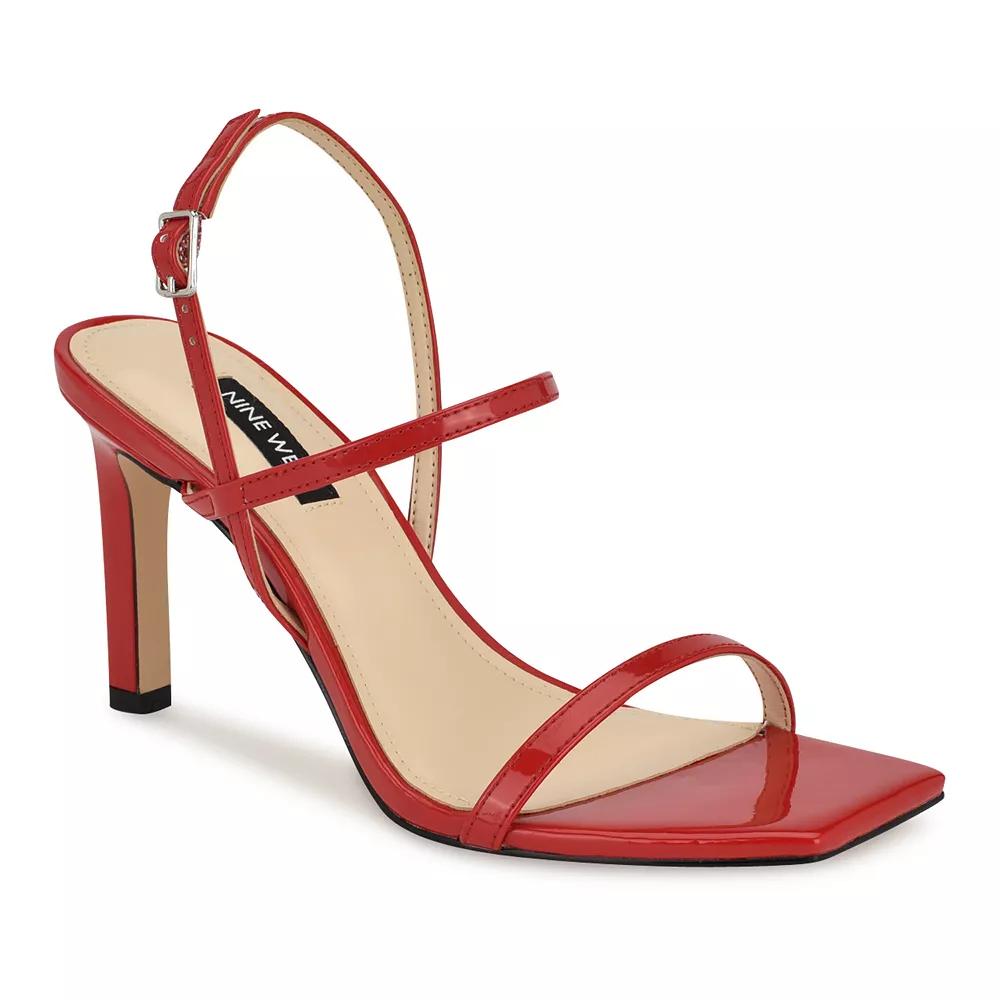 Nine West Olah Women's Heeled Dress Sandals, Size: 10, Red Patent Product Image