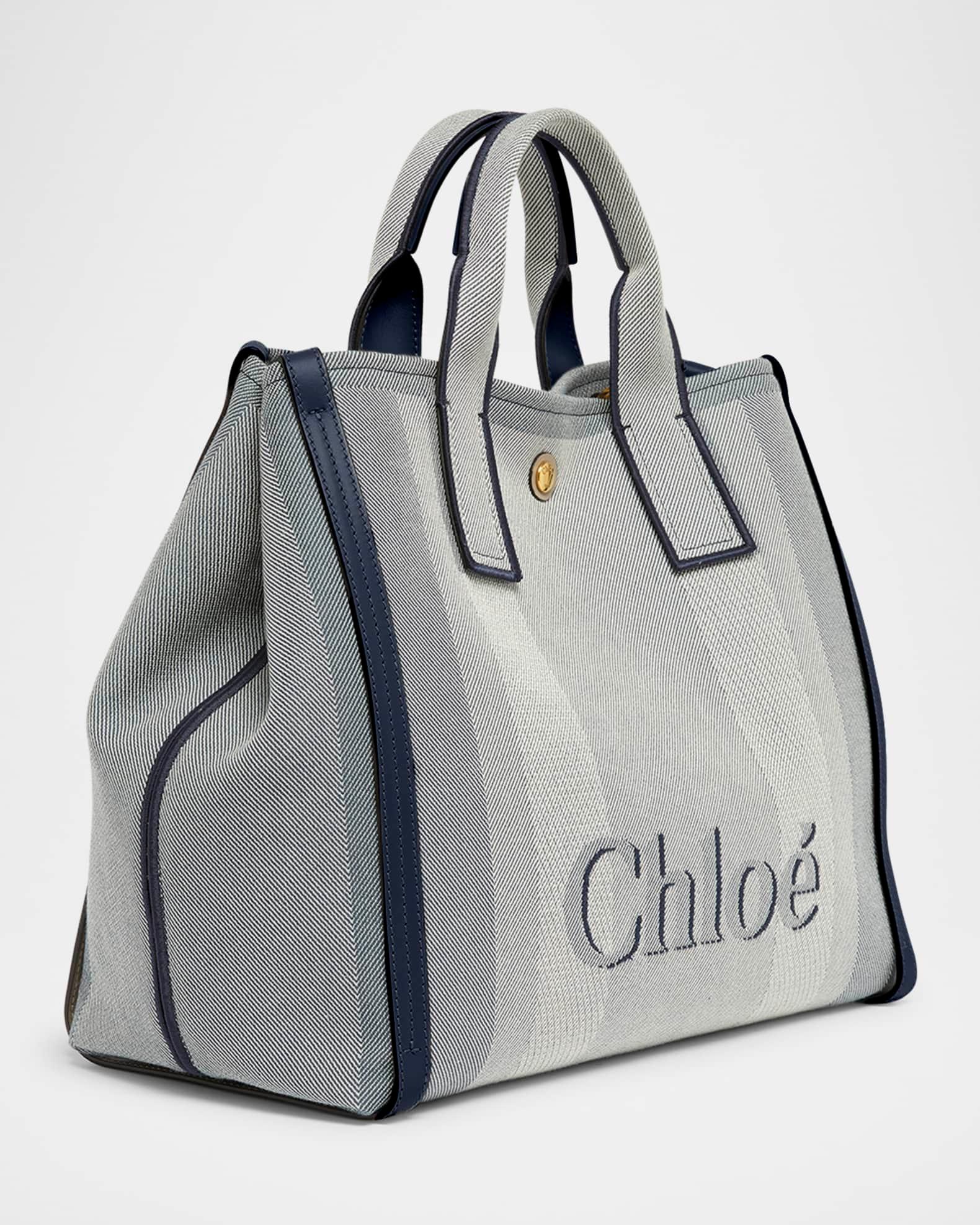 Large Carry Tote Bag in Jacquard Canvas  Product Image