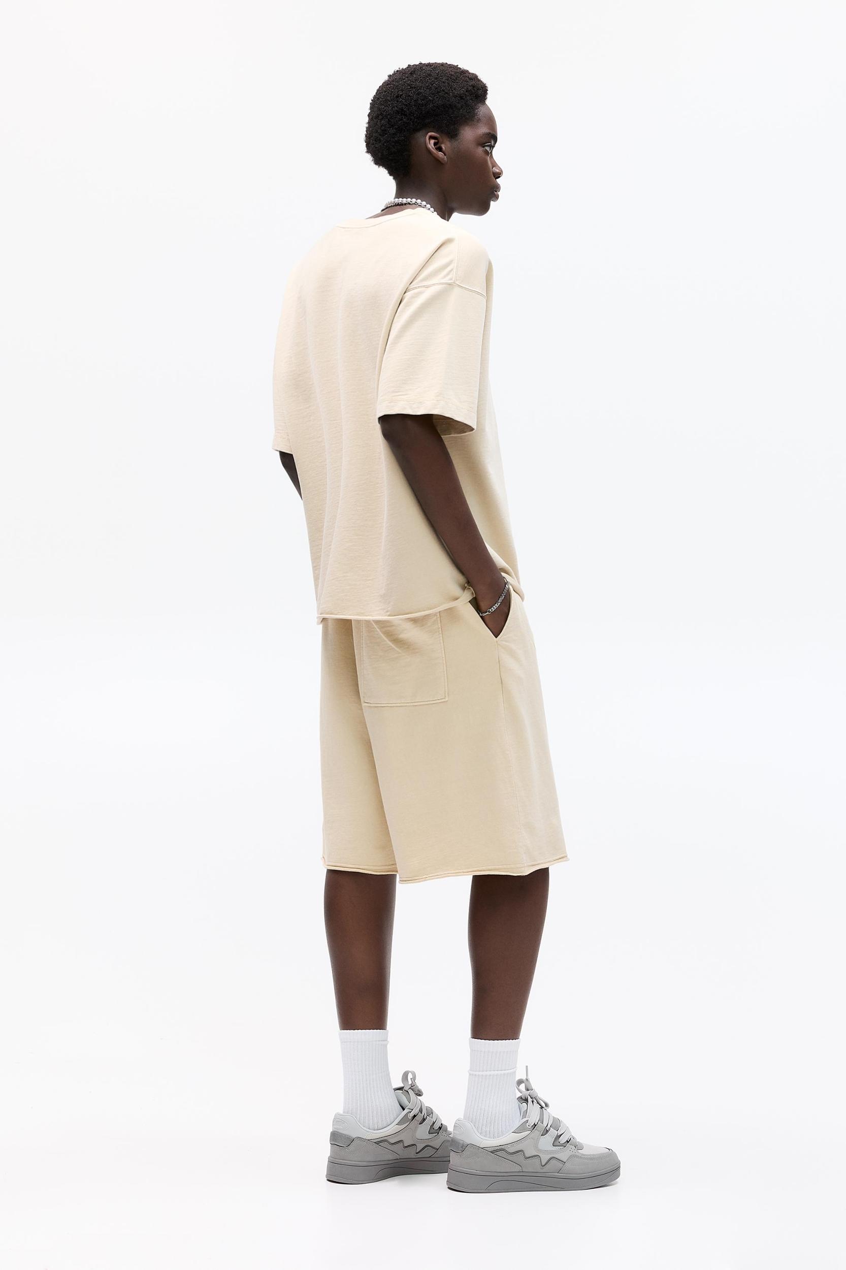 Baggy Bermuda sweat shorts Product Image