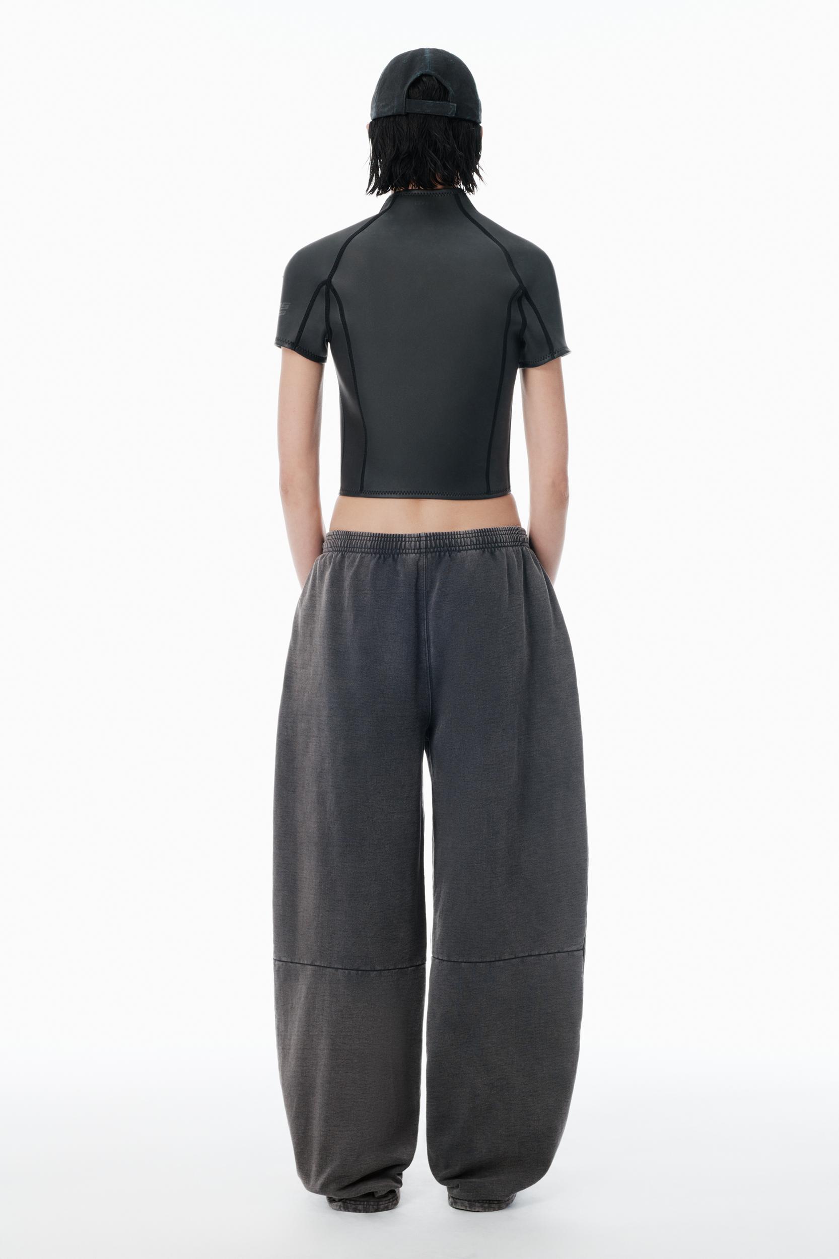 Black Wide-leg Sweatpants Product Image