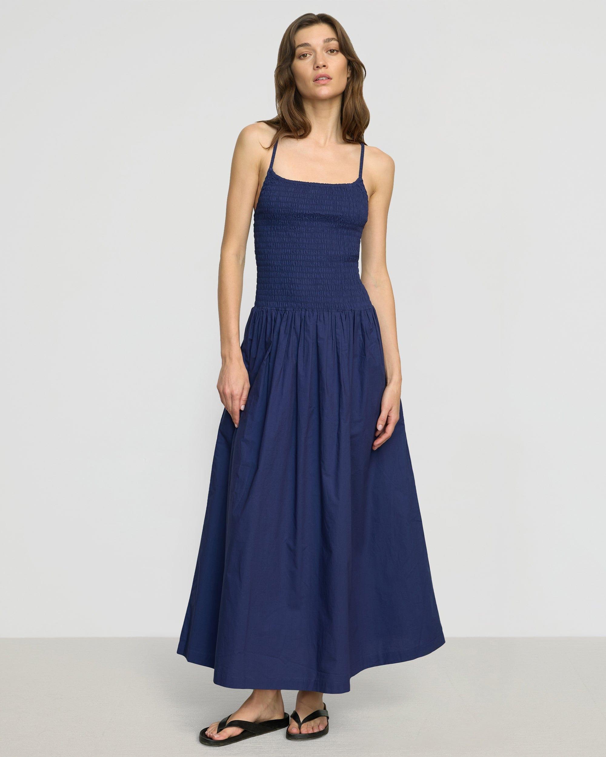Venus Smocked Midi Dress Product Image