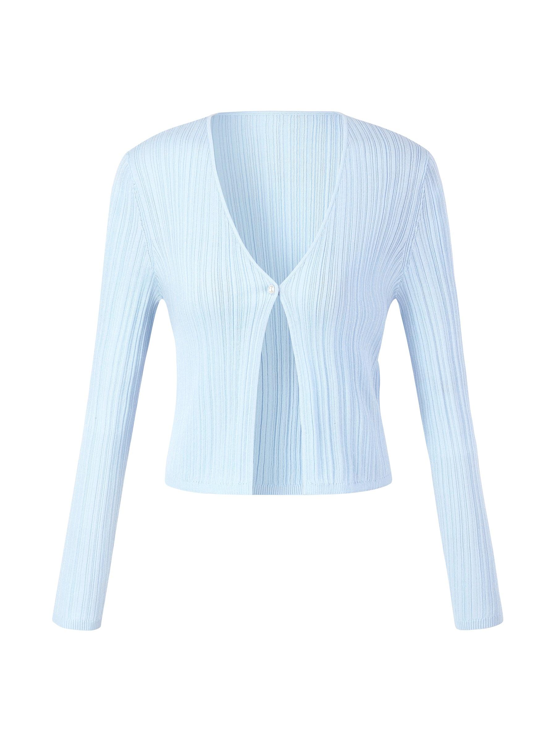 Cotton H-Line Women V-Neck Cardigan Product Image