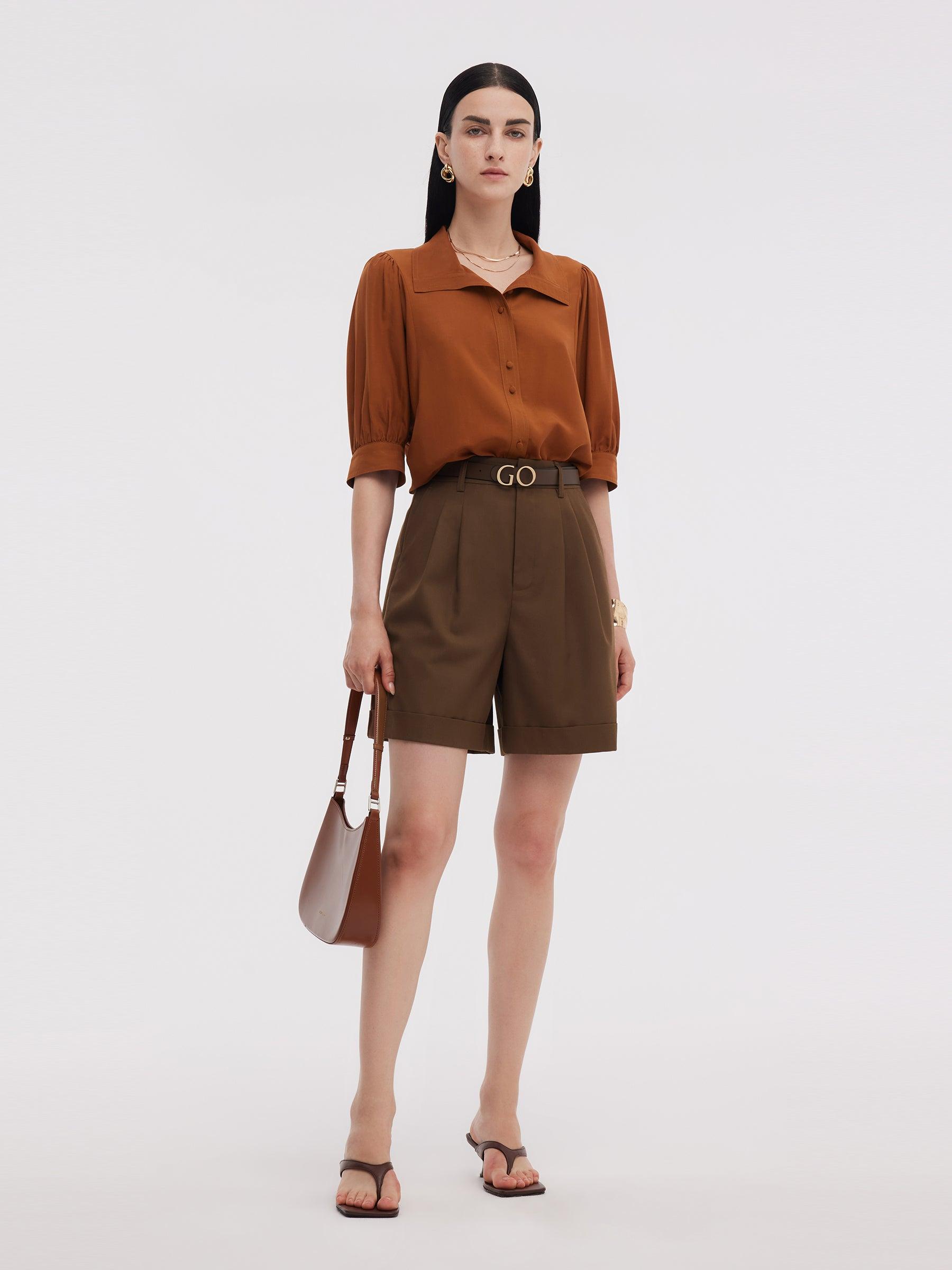 Loose Fit A-Line Women Shorts Product Image