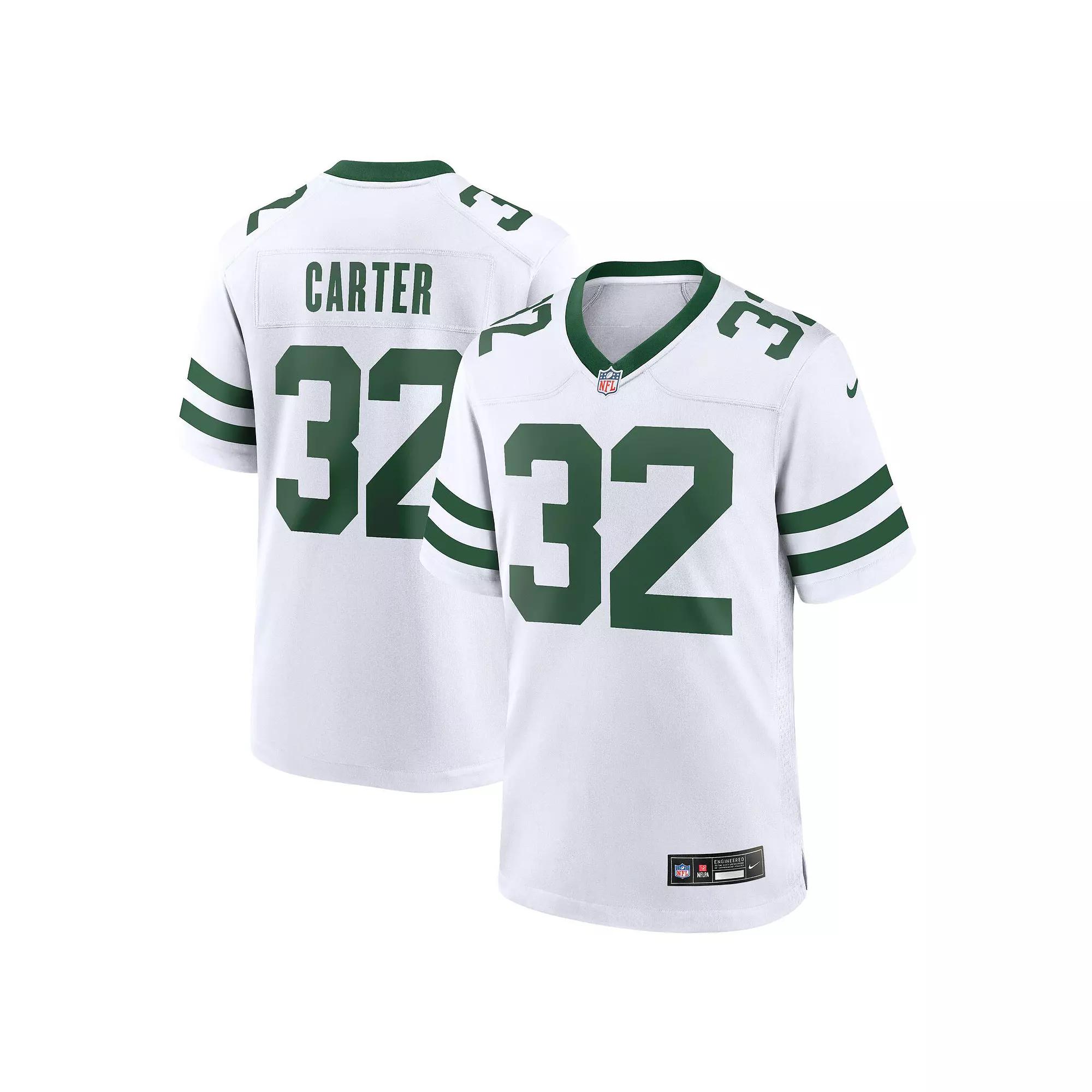 Men's Nike Michael Carter White New York Jets Legacy Player Game Jersey, Size: Large Product Image