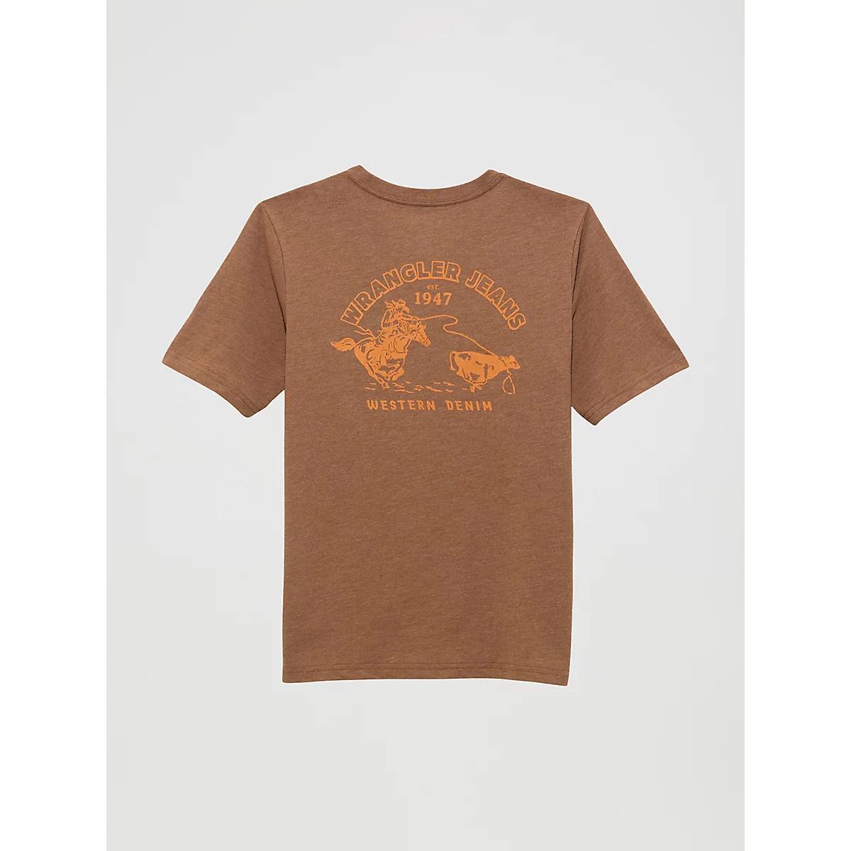 Women's Long Sleeve Western Snap Denim Top in Denim Product Image