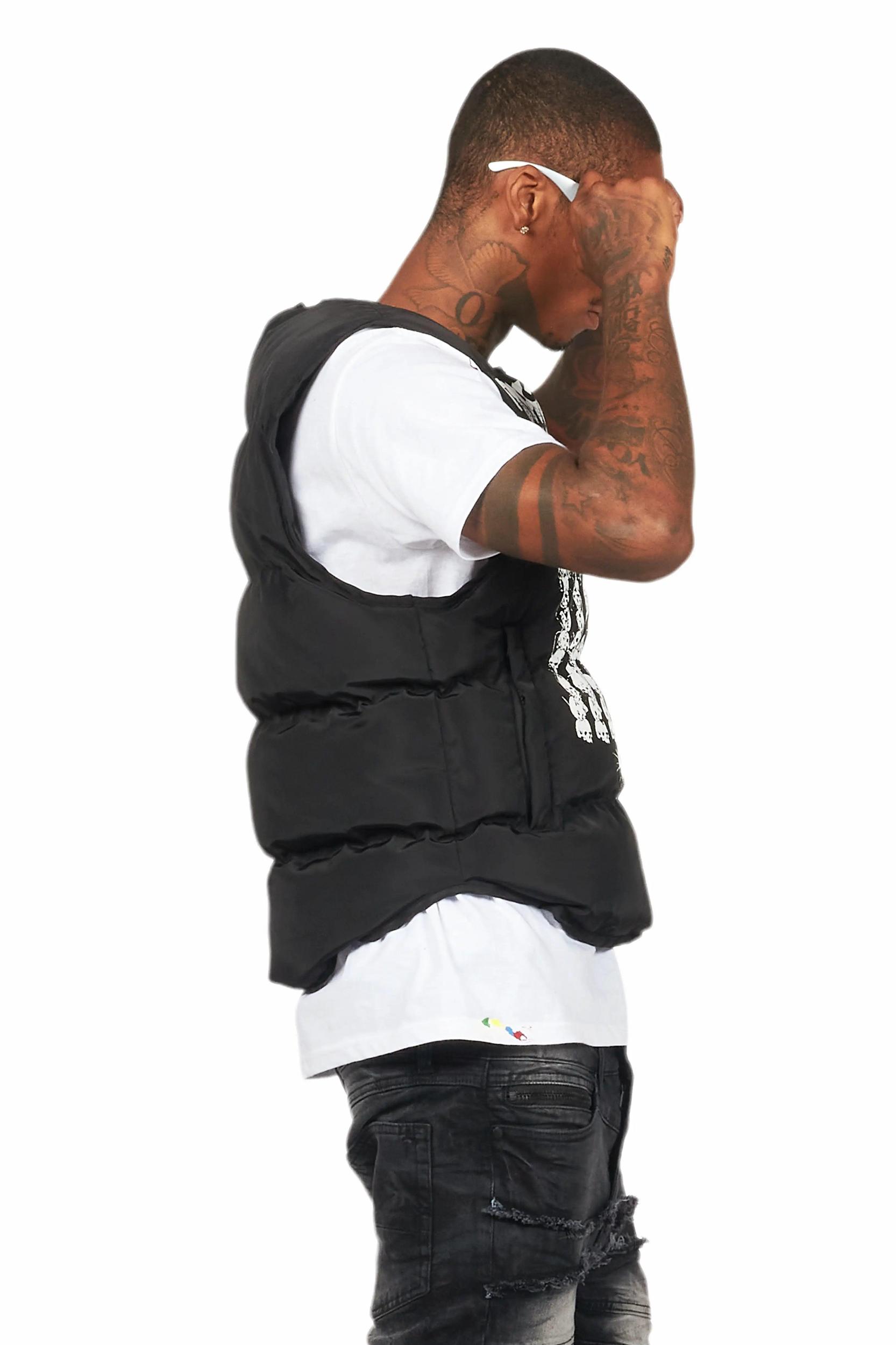 Morten Black Puffer Vest Male Product Image
