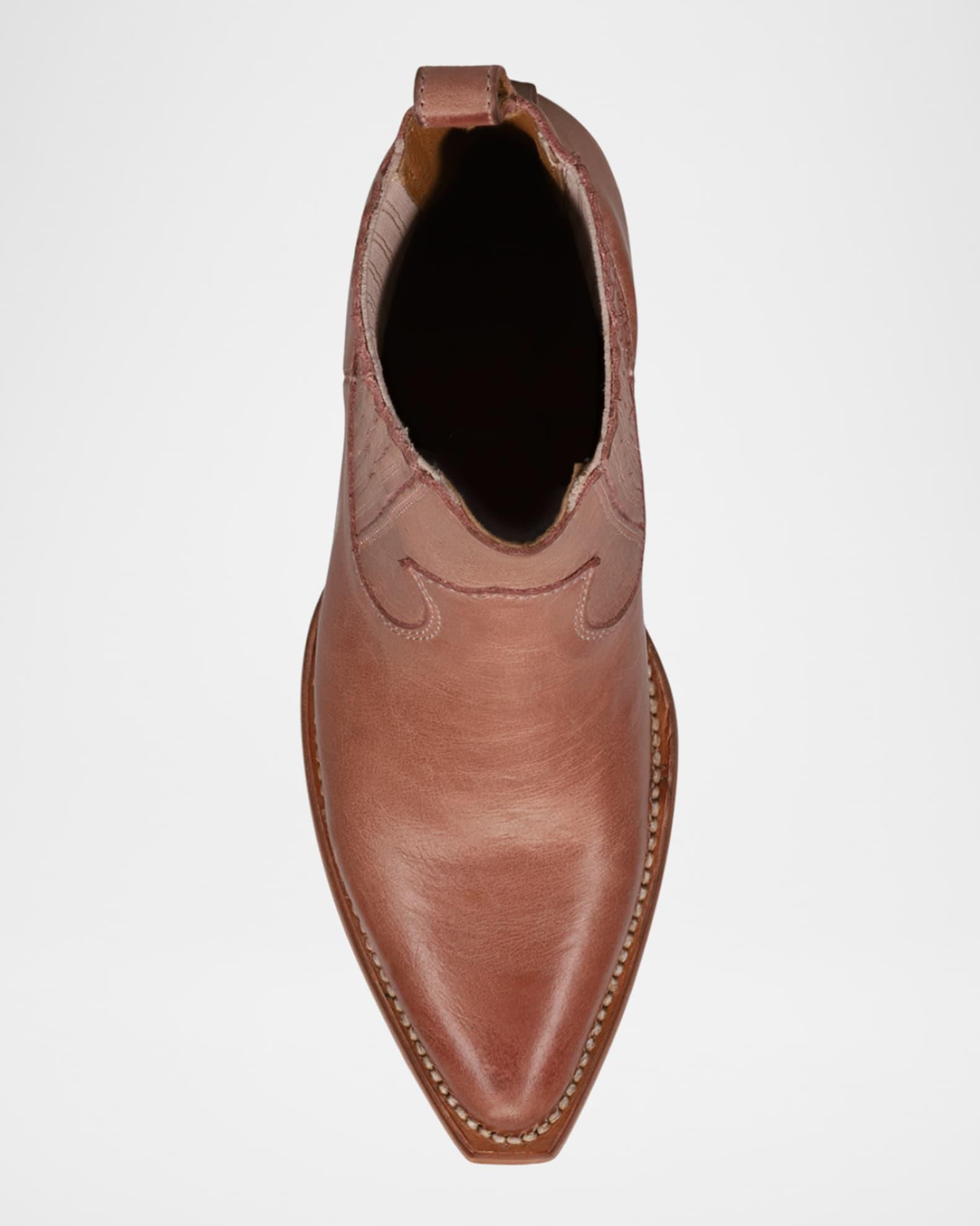 Sacha Leather Western Chelsea Booties Product Image