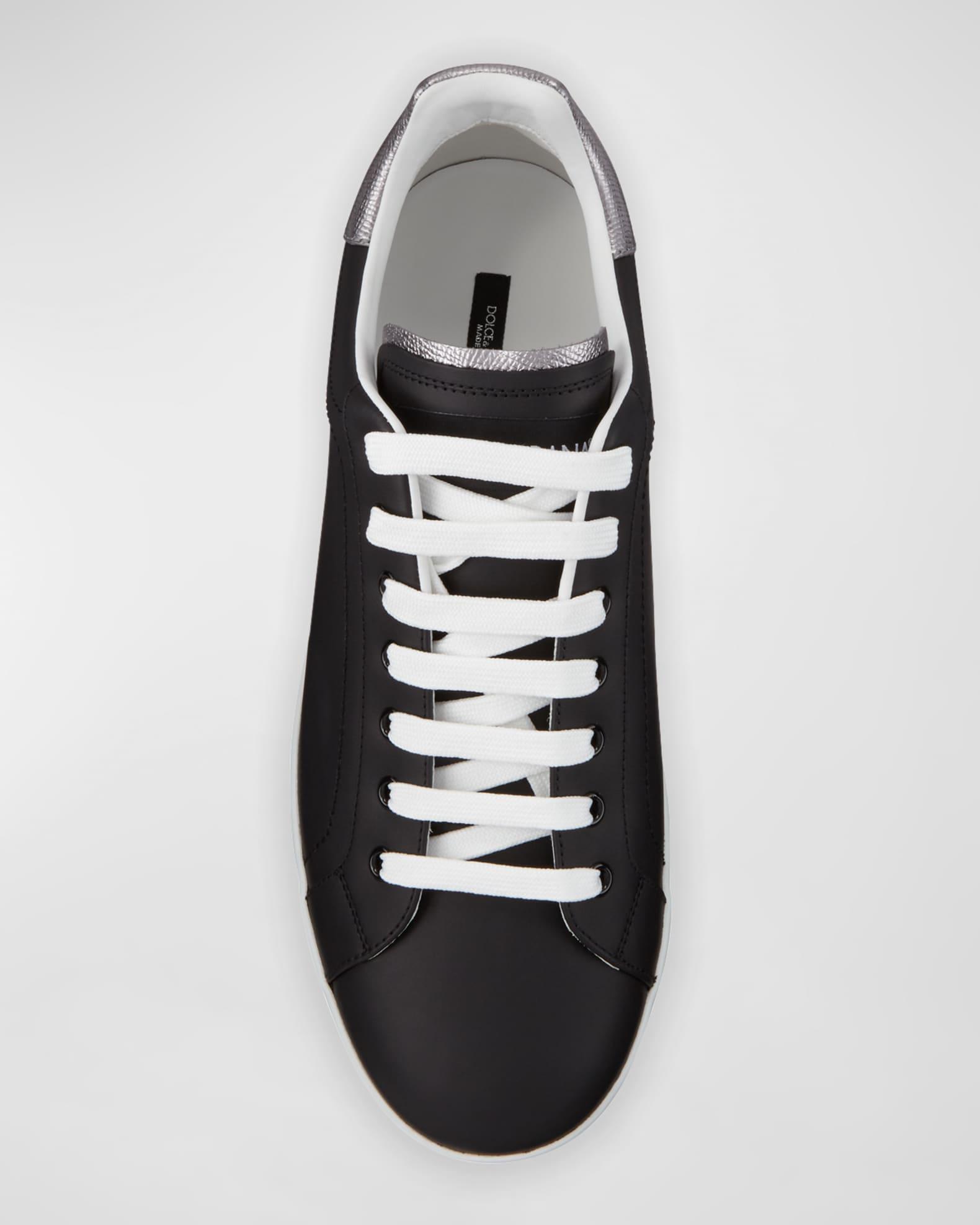 Men's Portofino Logo Leather Low-Top Sneakers Product Image