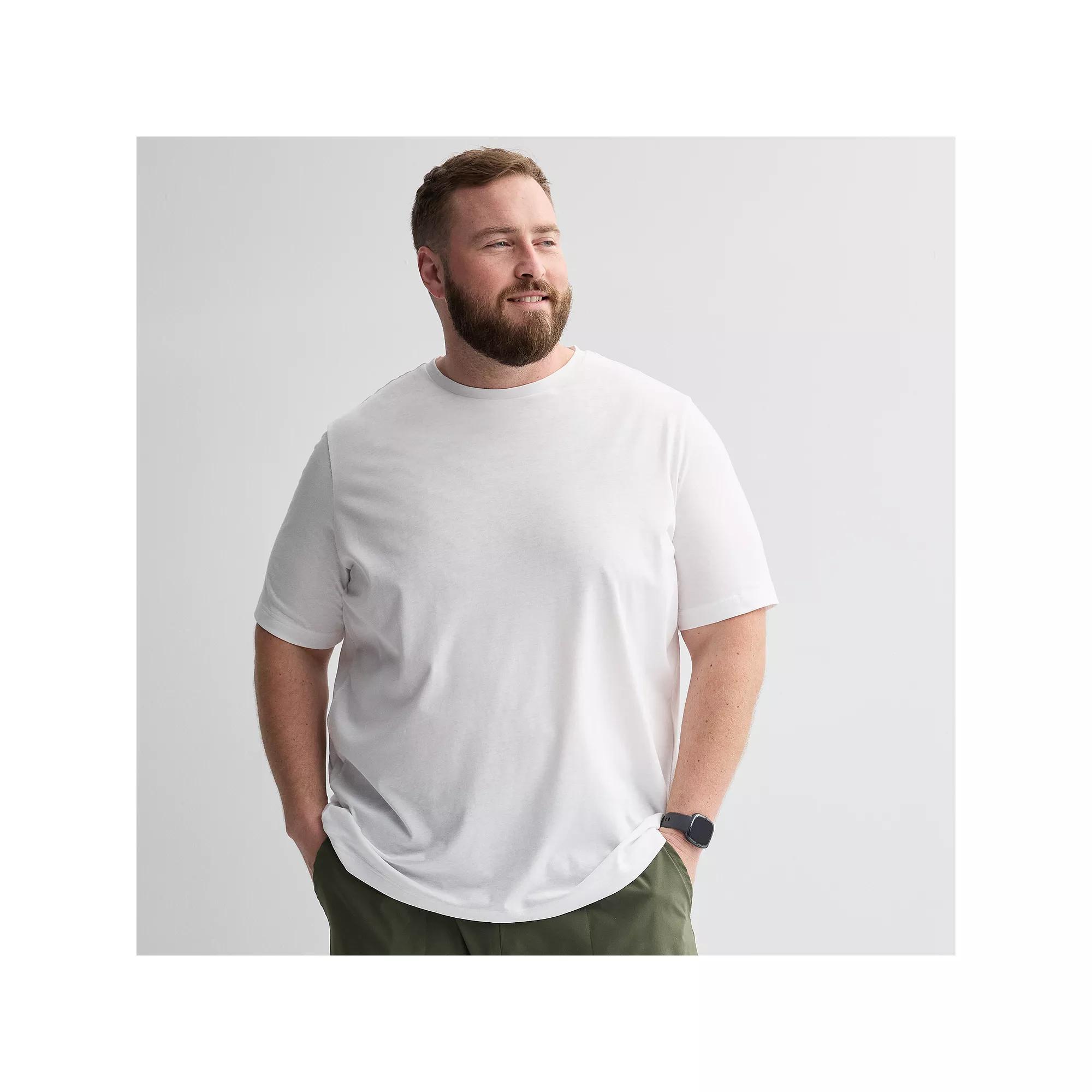 Big & Tall Tek Gear® Essential Gear Tee, Men's, Size: 3XB, Modern White Product Image