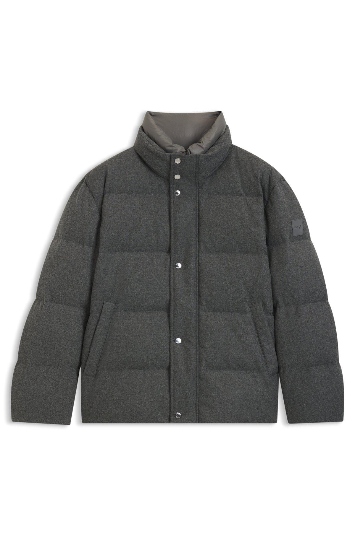 Flannel jacket with down filling Product Image