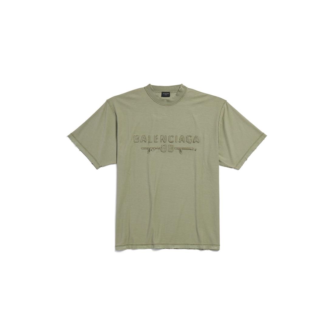 Men's Inside-out T-shirt Medium Fit in Army Green Product Image