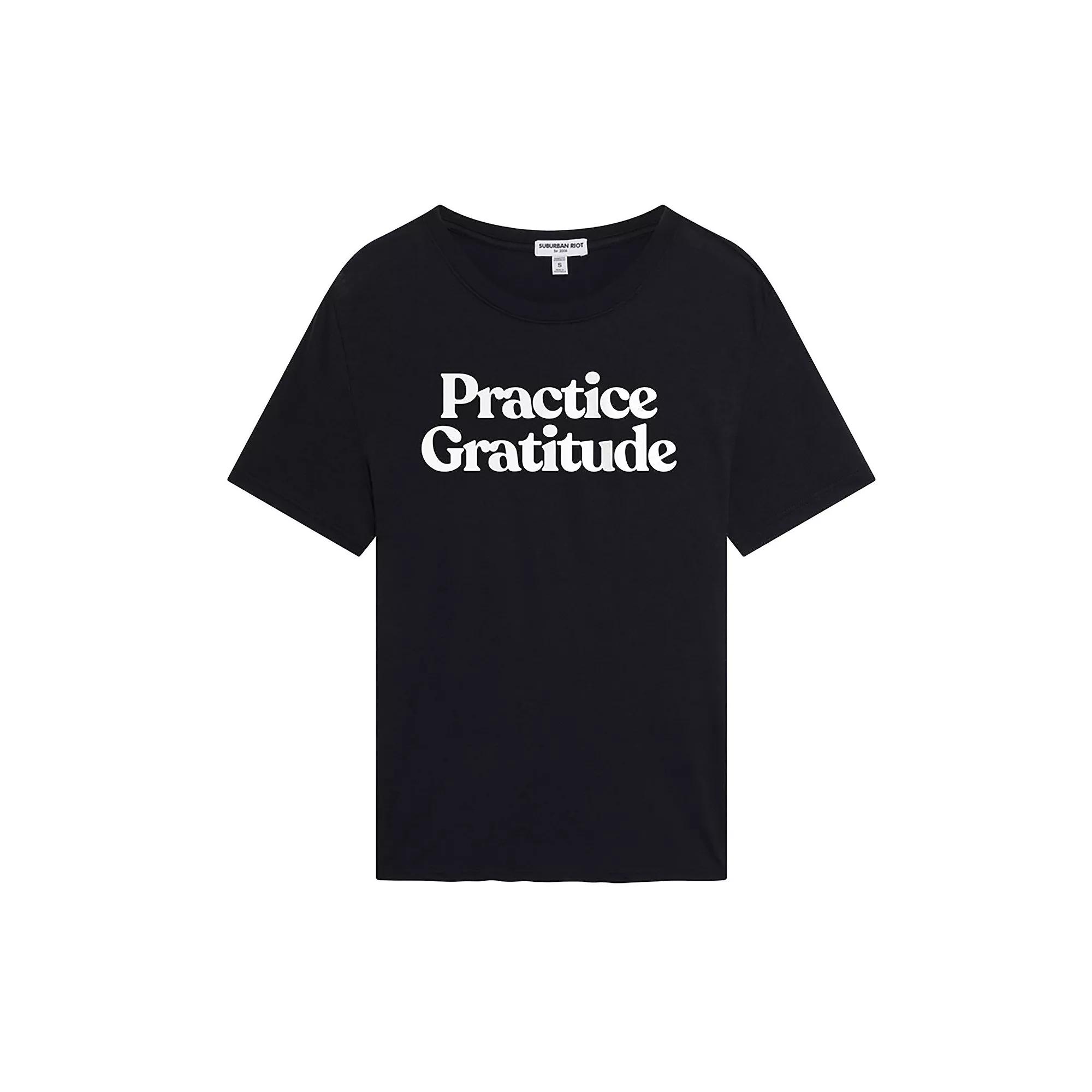 Women's Suburban Riot Practice Gratitude Loose Graphic Tee, Girl's,  Product Image