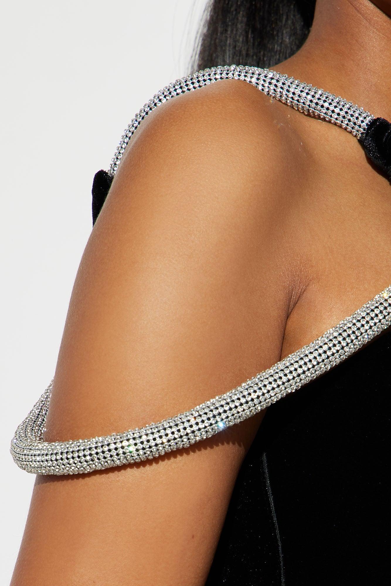 Jewel Velvet Gown - Black Product Image