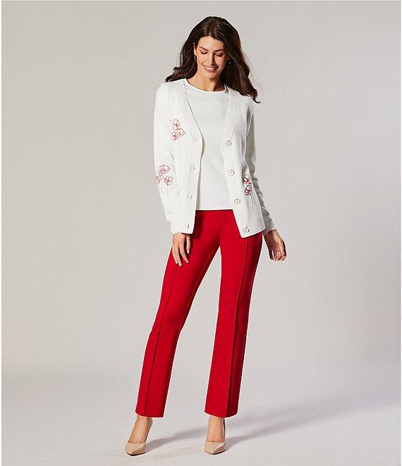 Investments Signature Ponte Pull-On Straight Ankle Pants Product Image