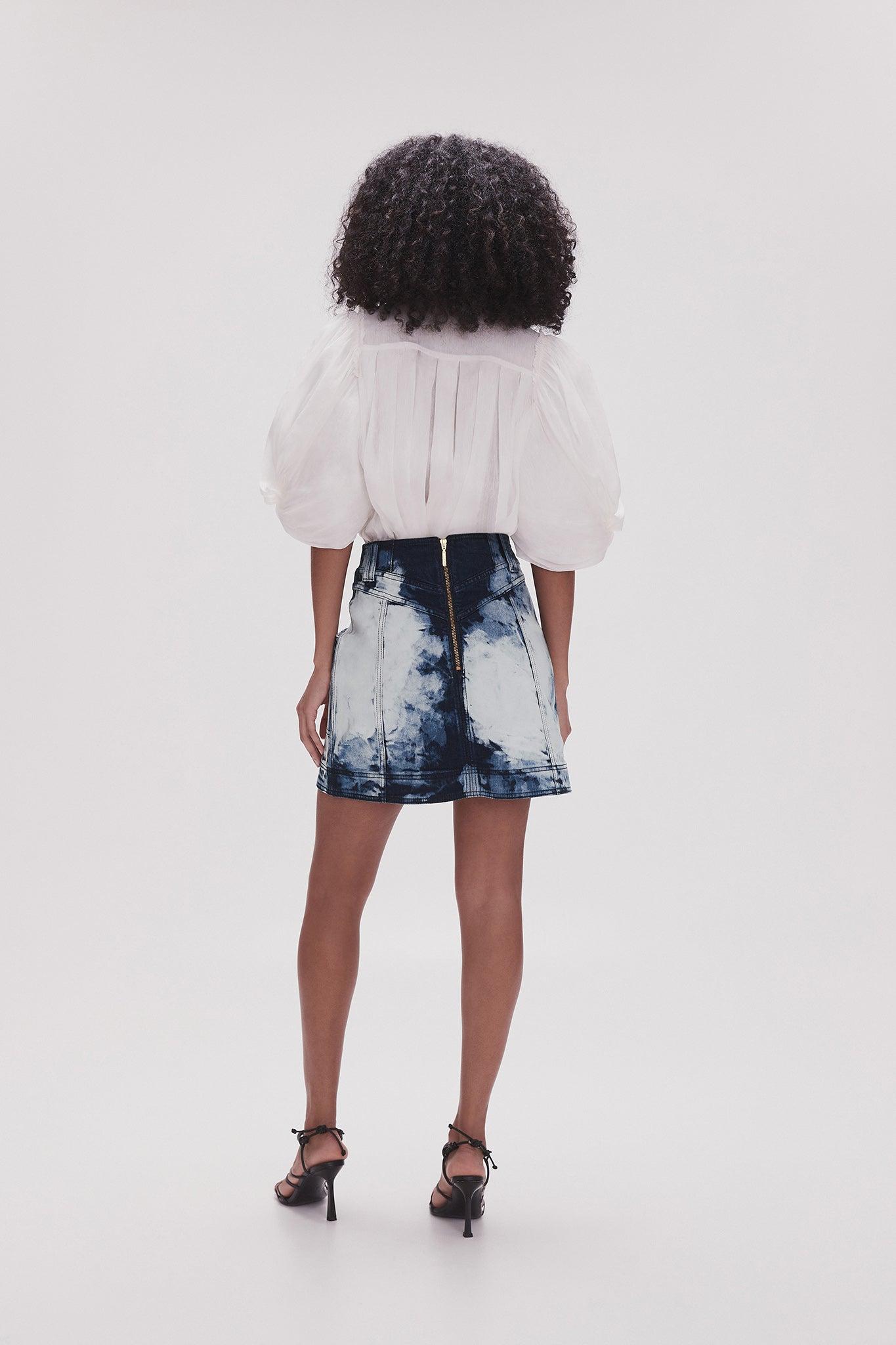Enigma Denim Mini Skirt Product Image