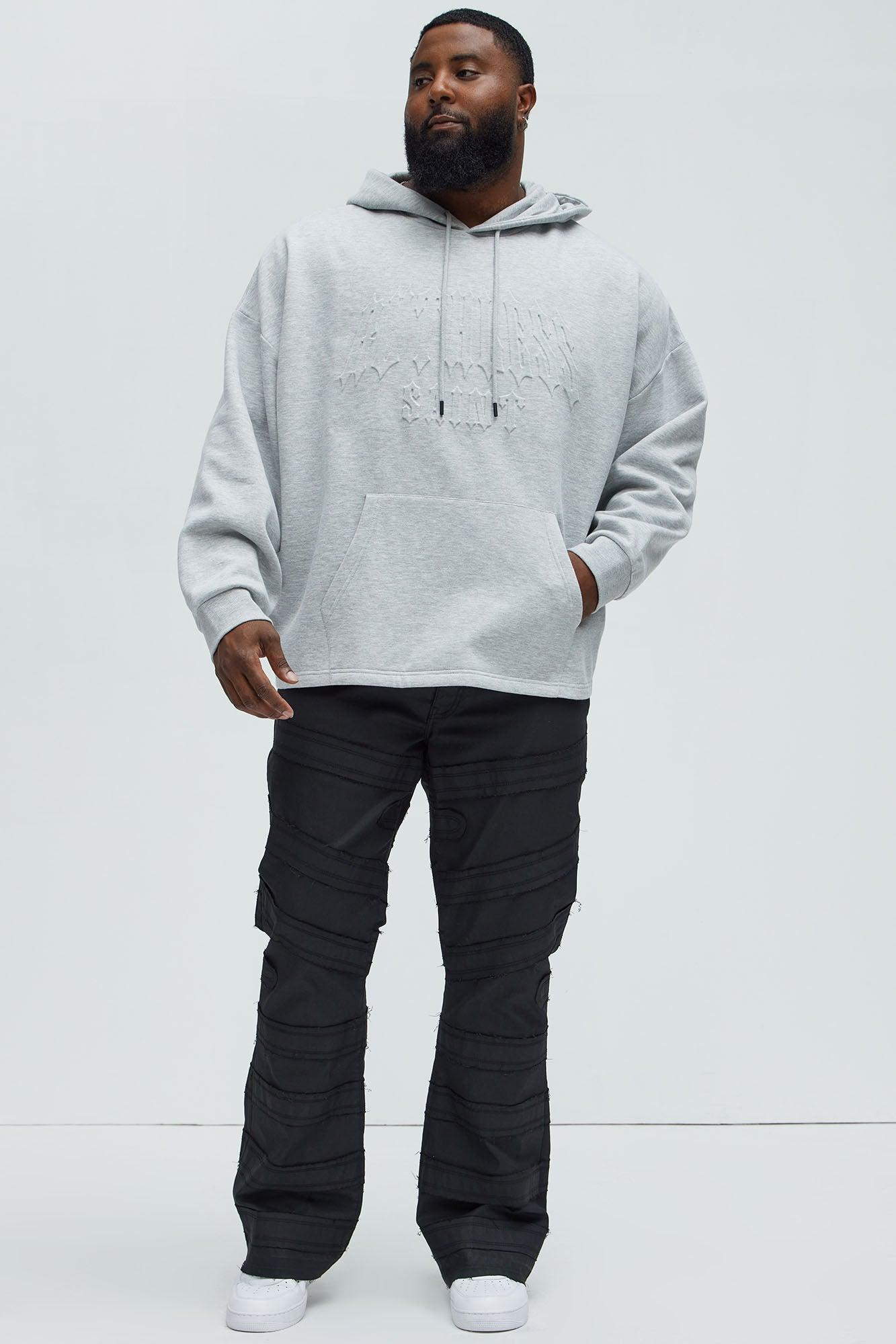Tyson Ruthless Saints Embossed Hoodie - Heather Grey Product Image