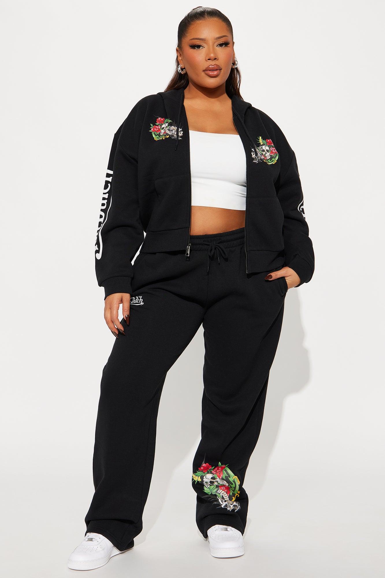 Von Dutch Skull Oasis Wide Leg Pant - Black/combo Product Image