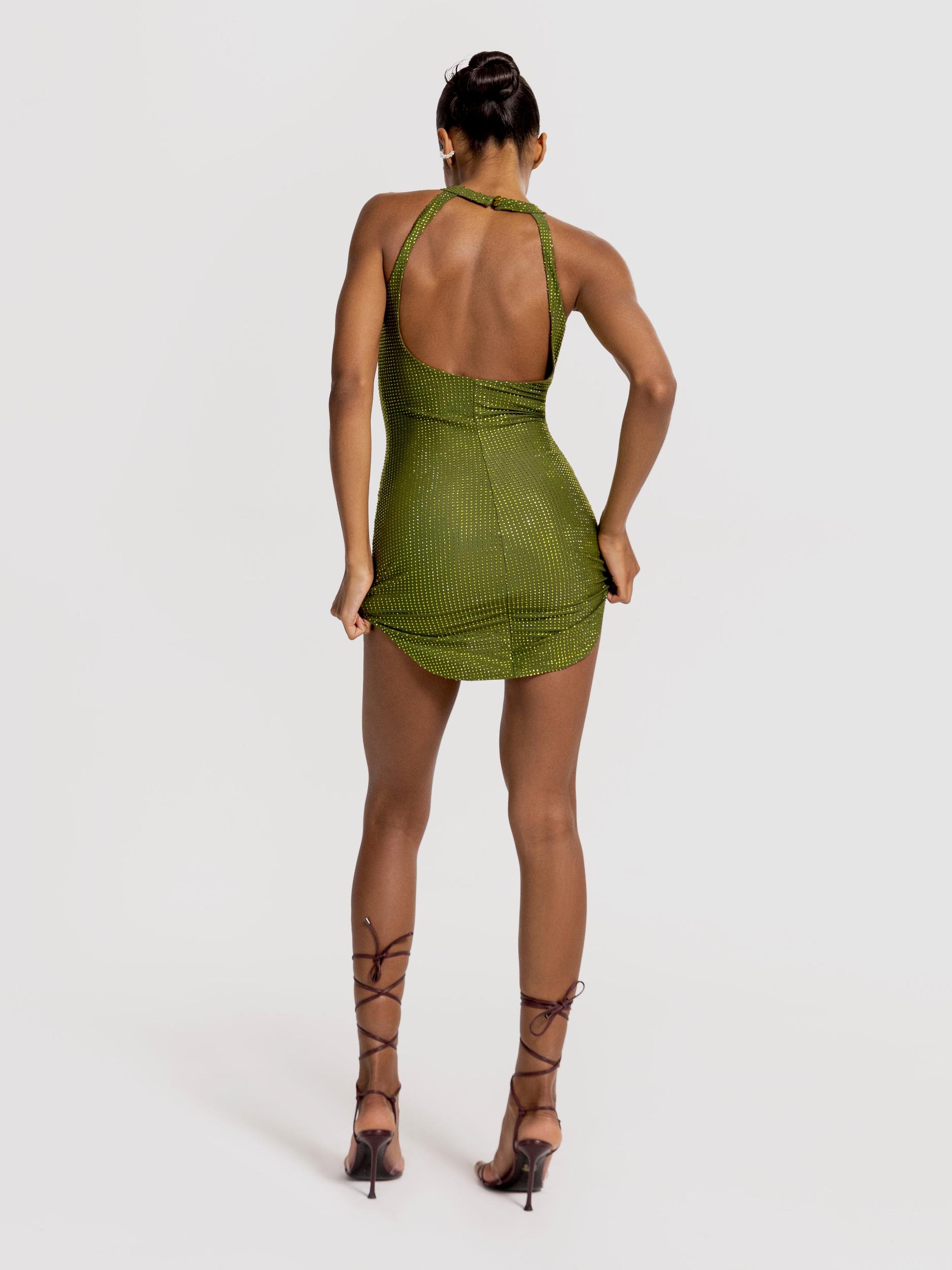 Munekita dress in Peridot Glow Product Image