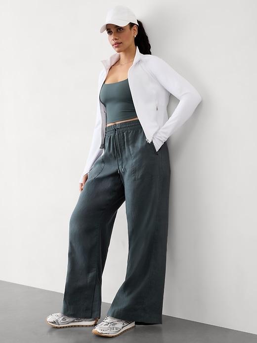 Retreat Linen High Rise Wide Leg Pant Product Image