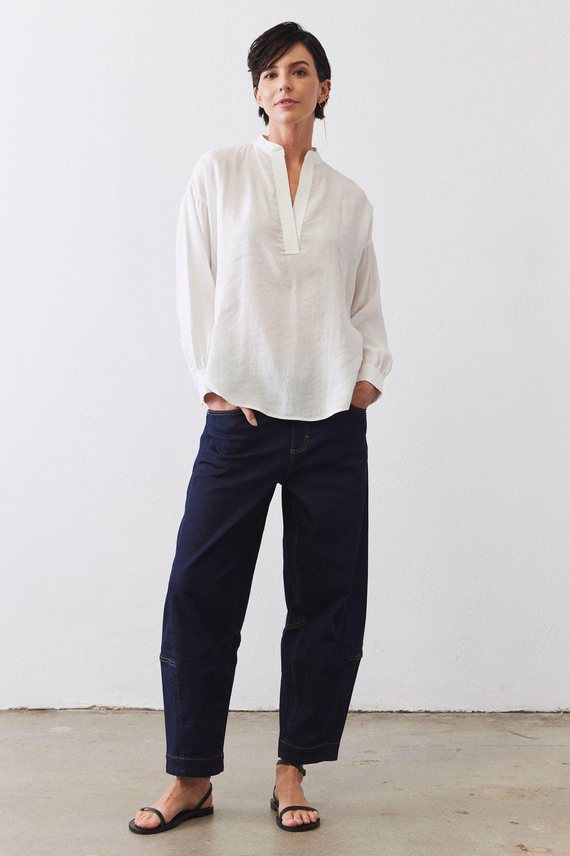 Not Too Loose Light Poplin Blouse Product Image