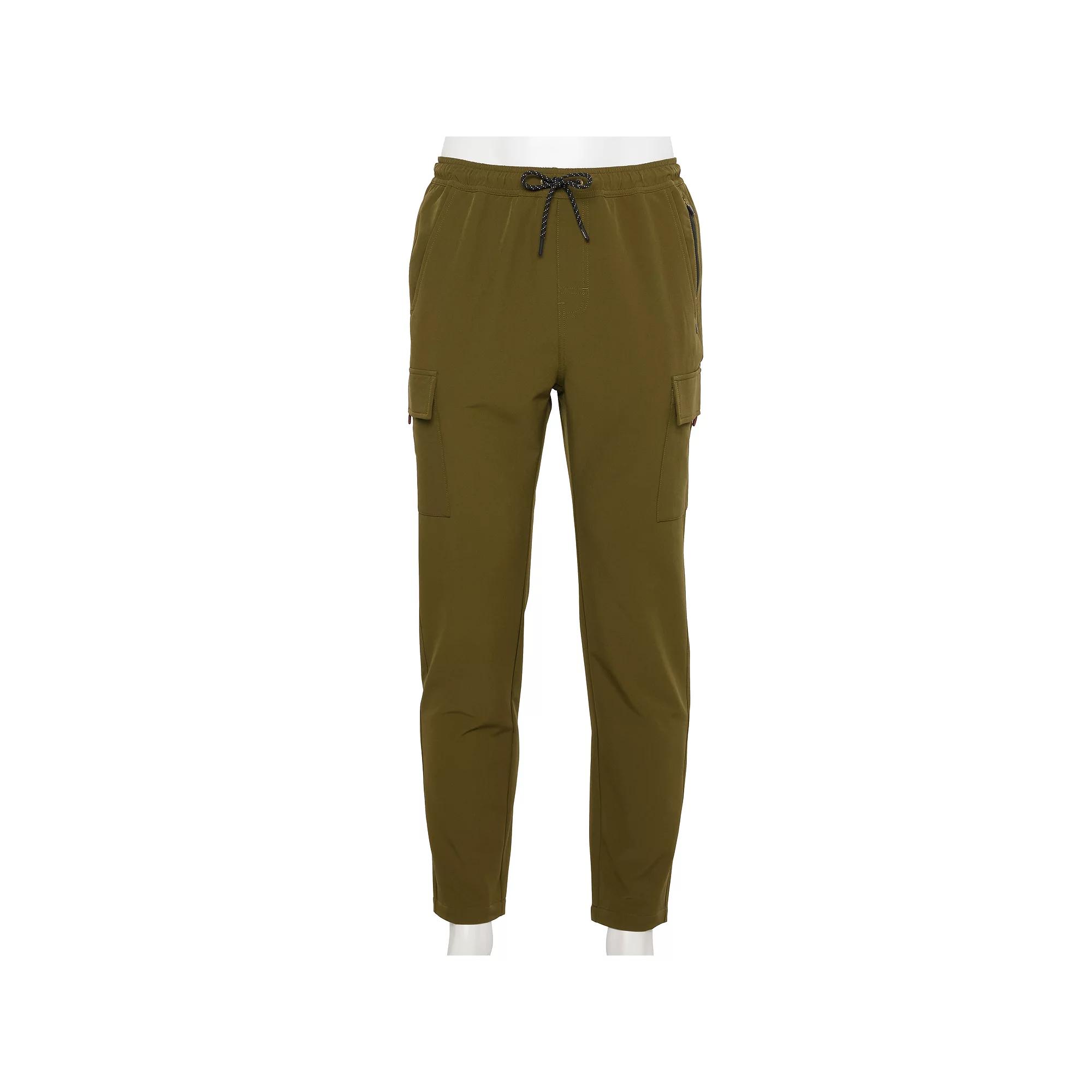 Men's Tony Hawk Brushed Drawstring Cargo Pants, Size: Medium, Green Product Image