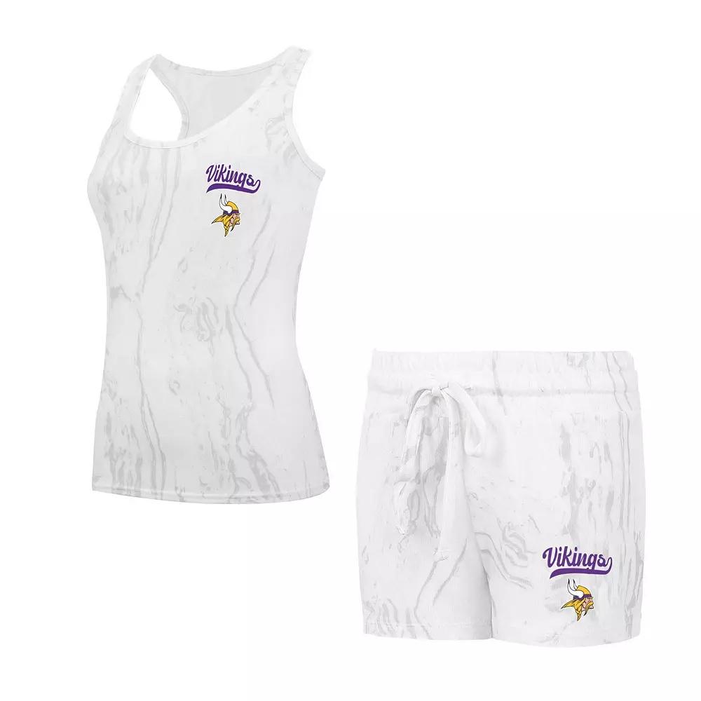 Women's Concepts Sport Minnesota Vikings Quartz Hacci Knit Tank Top & Shorts Sleep Set,  Product Image
