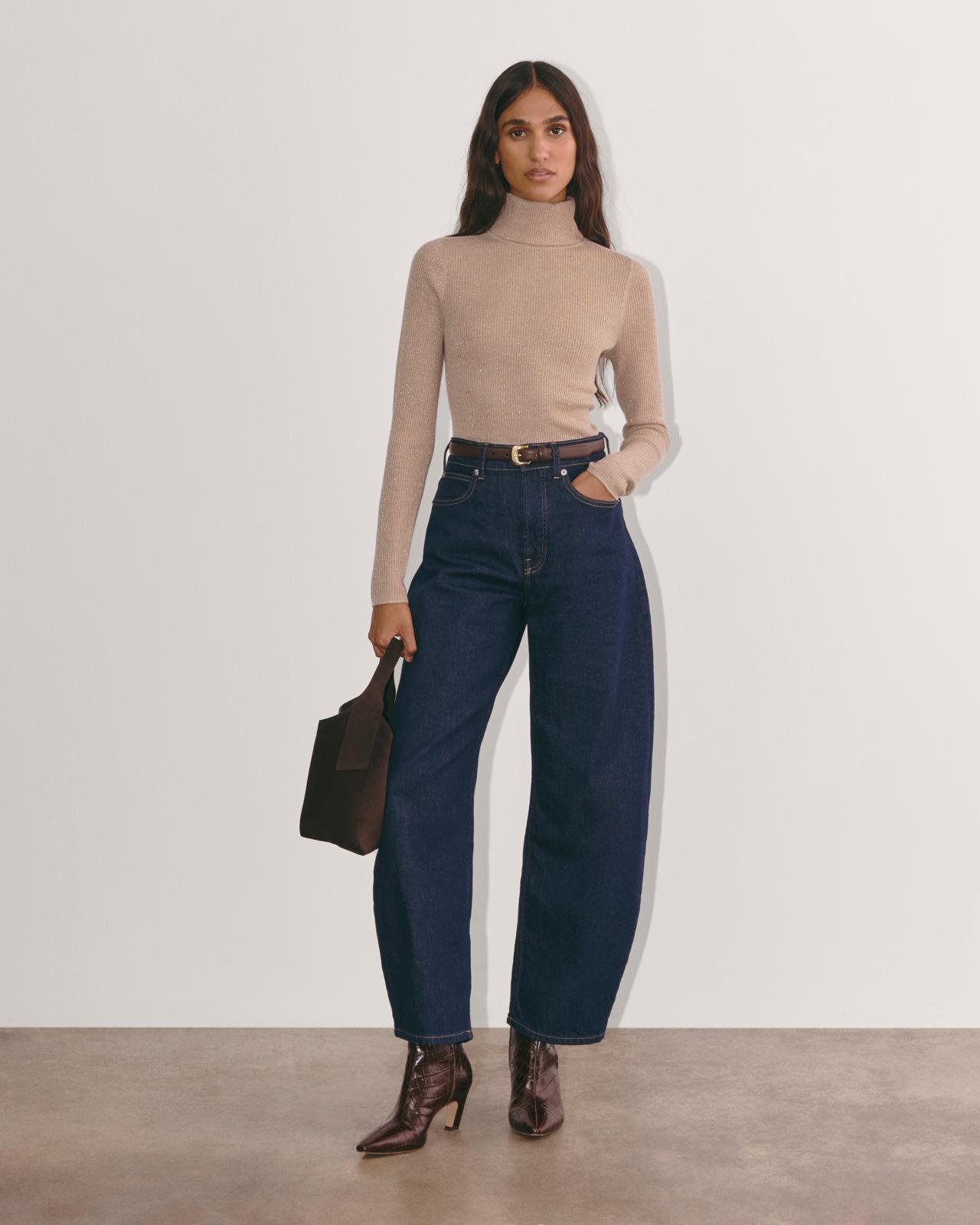 Womens Turtleneck in Lurex Merino Sweater by Everlane Product Image