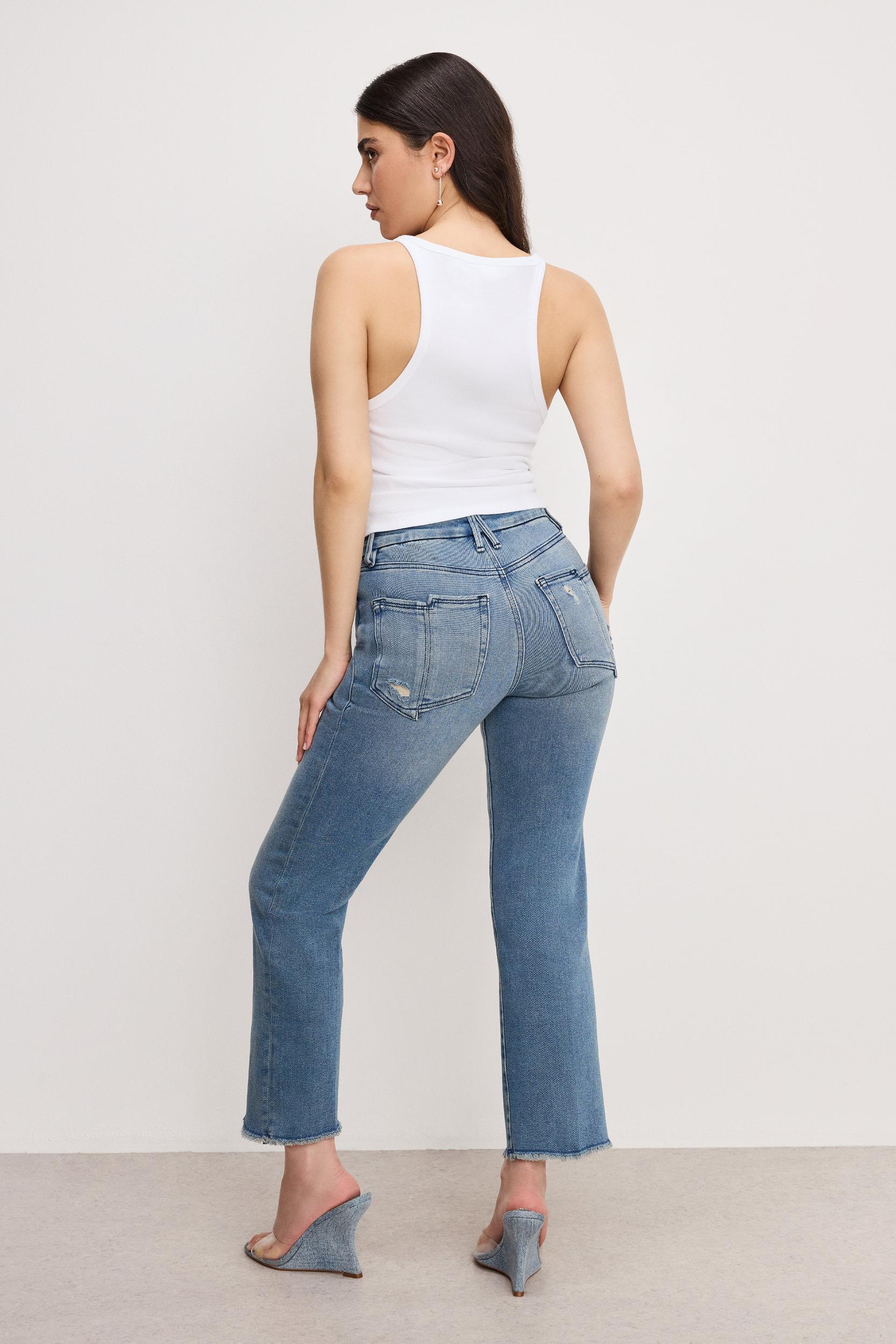 GOOD PETITE STRAIGHT JEANS | BLUE449 Product Image