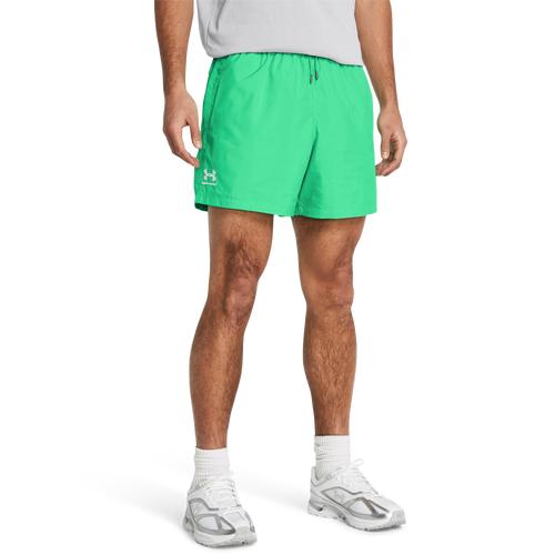 Under Armour Mens Under Armour Woven Volley Shorts - Mens Black/White Product Image