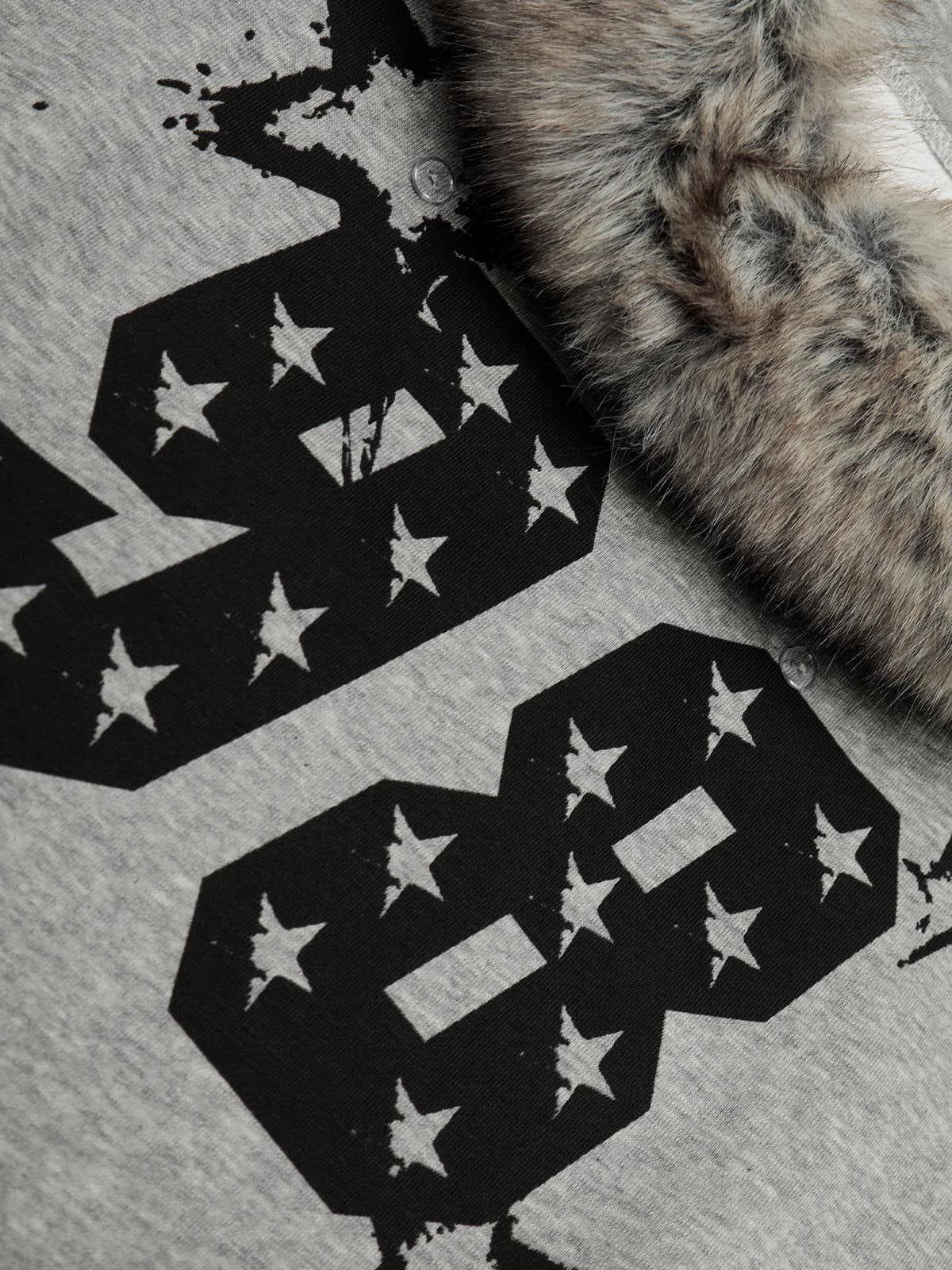 Aelfric Eden Faux Fur Collar Off-The-Shoulder Sweatshirt Female Product Image