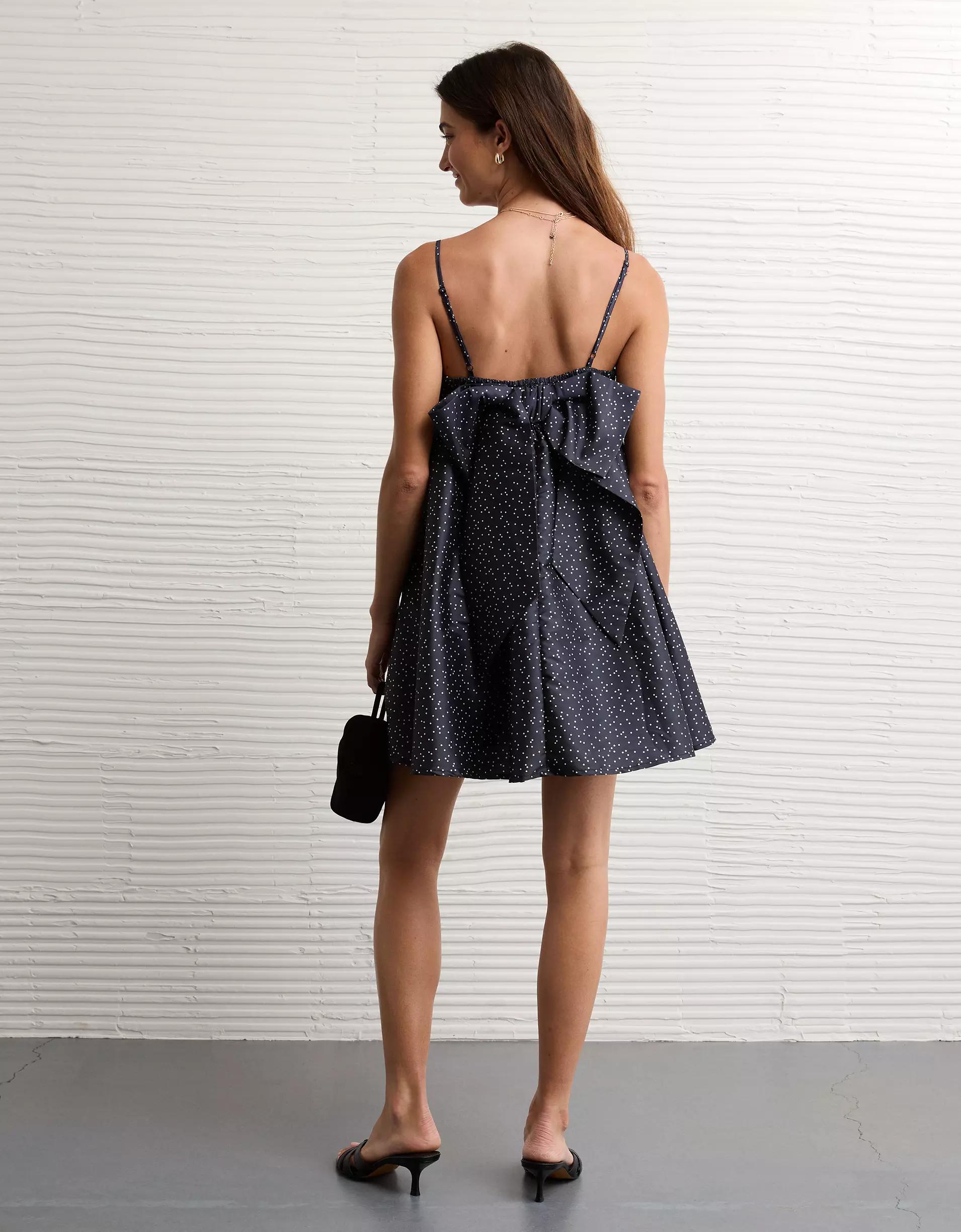 AE Bow Back Babydoll Mini Dress Product Image