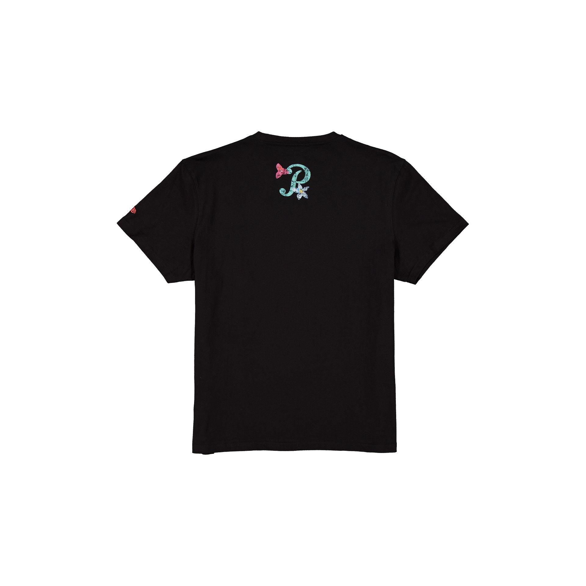 Pericos de Puebla Black Floral T-Shirt Male Product Image