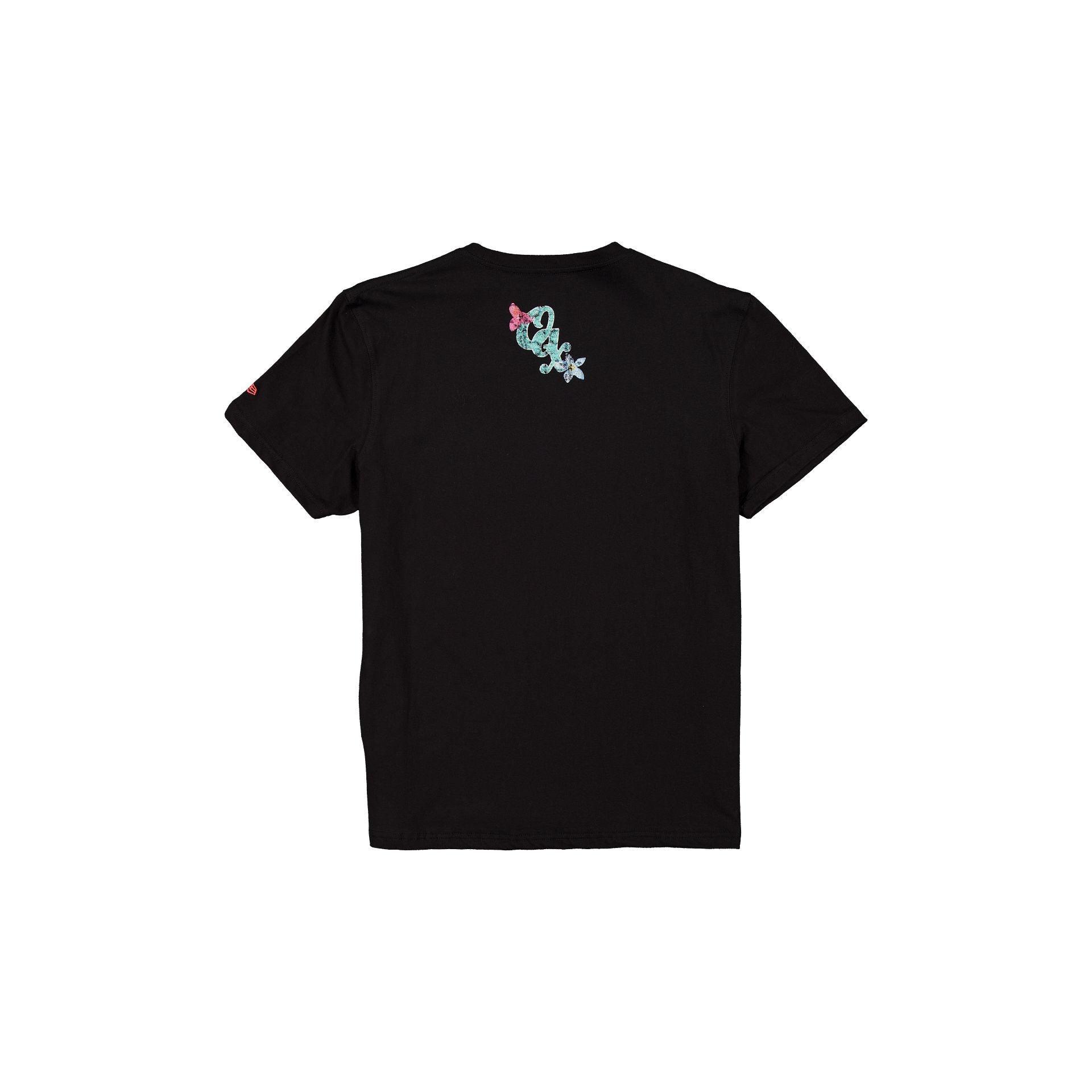 Guerreros de Oaxaca Black Floral T-Shirt Male Product Image