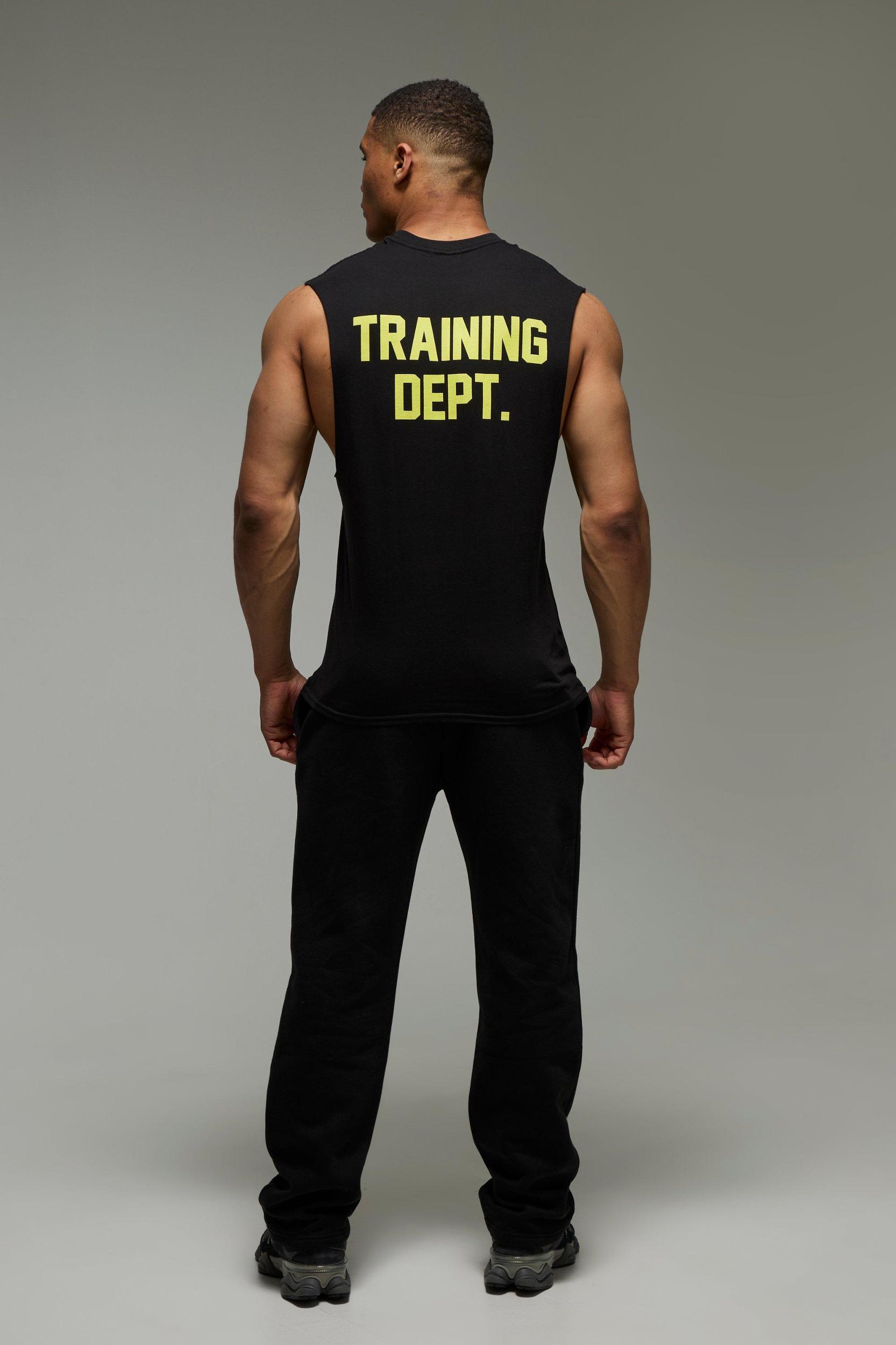 Training Dept Oversized Drop Shoulder Tank | boohooMAN USA Product Image