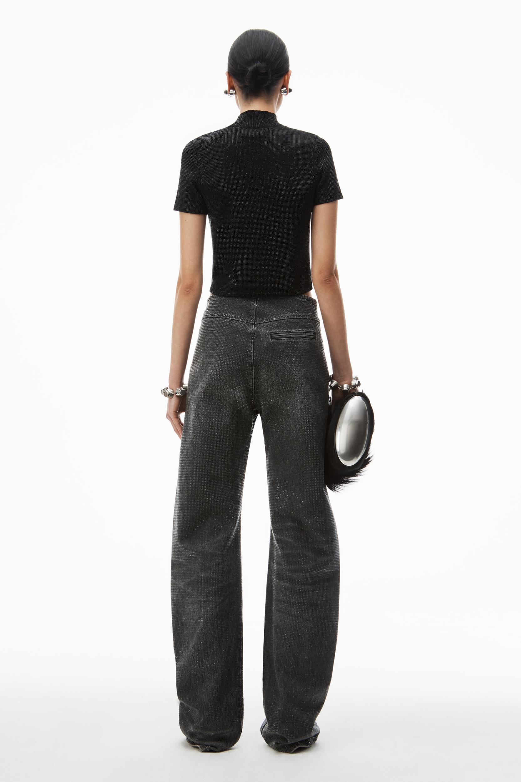 Crystal Hotfix Mock Neck Top Product Image